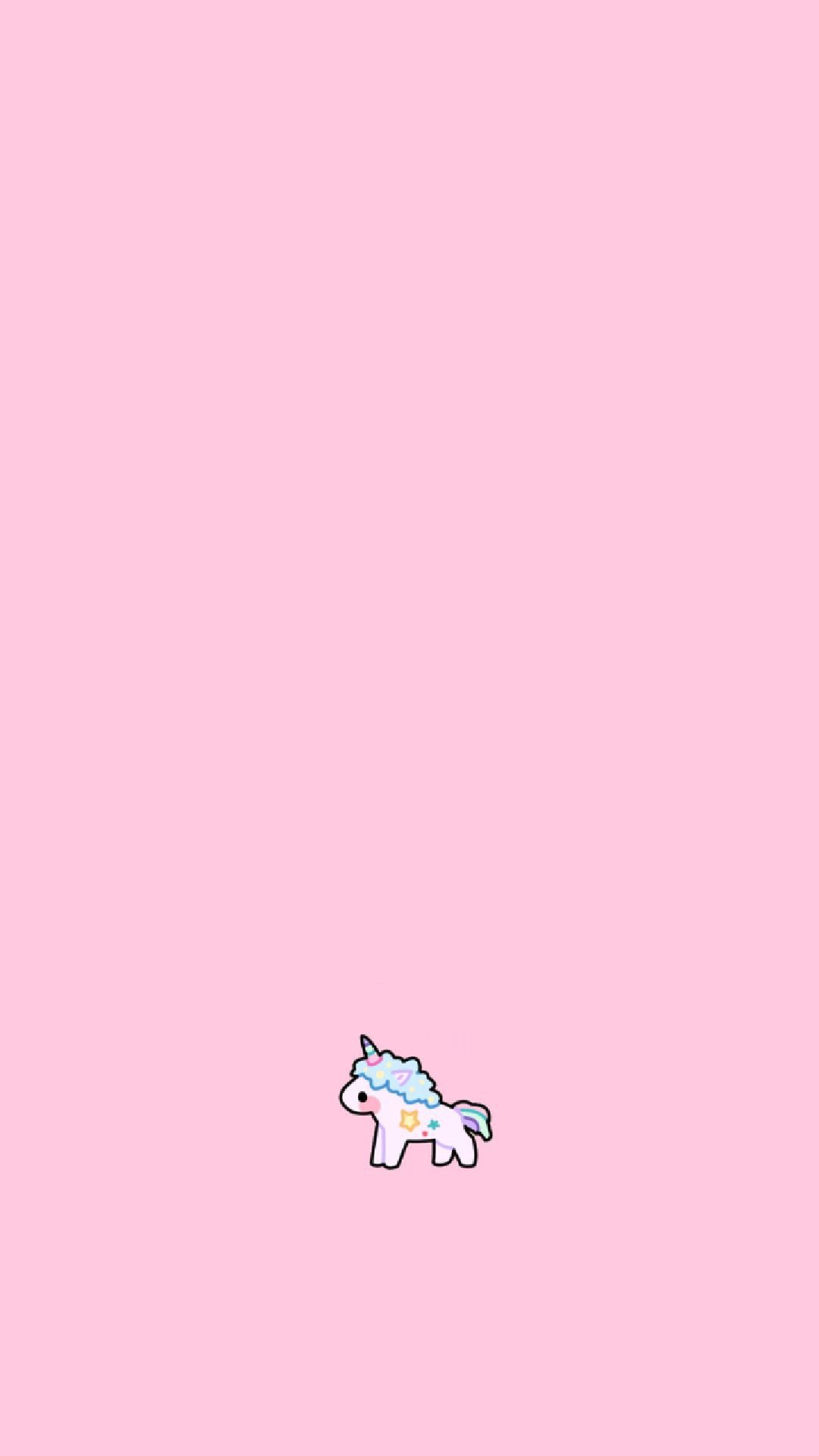 Pink Unicorn Wallpaper  Aesthetic Minimalist Unicorn Wallpaper iPhone