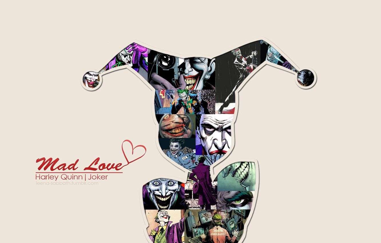 Wallpaper Love, Joker, Joker, Harley Quinn, DC Comics, Harley Quinn image for desktop, section стиль