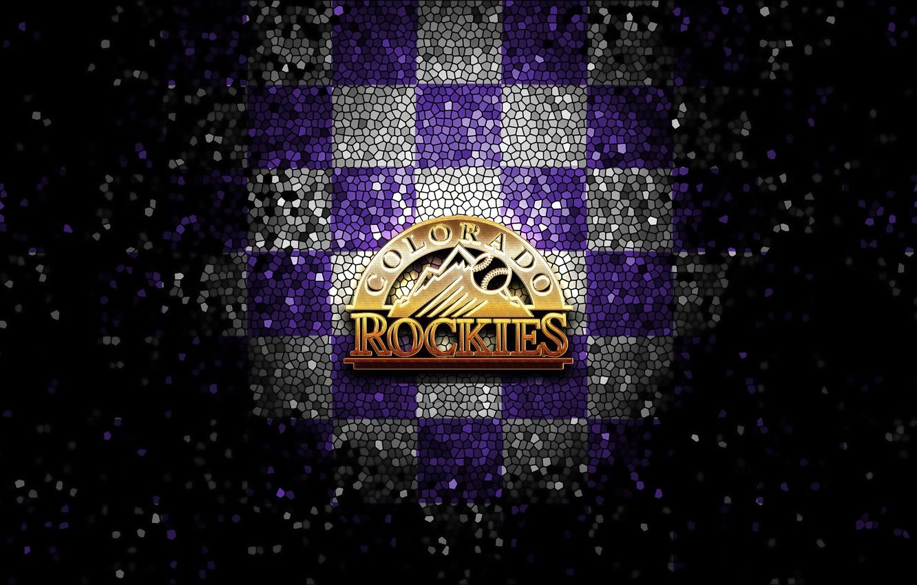 Wallpaper wallpaper, sport, logo, baseball, glitter, checkered, MLB, Colorado Rockies image for desktop, section спорт