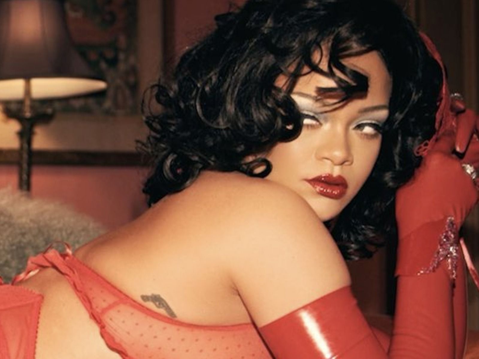 Rihanna's Red Hot Valentine's Savage X Fenty IG Slays Pics
