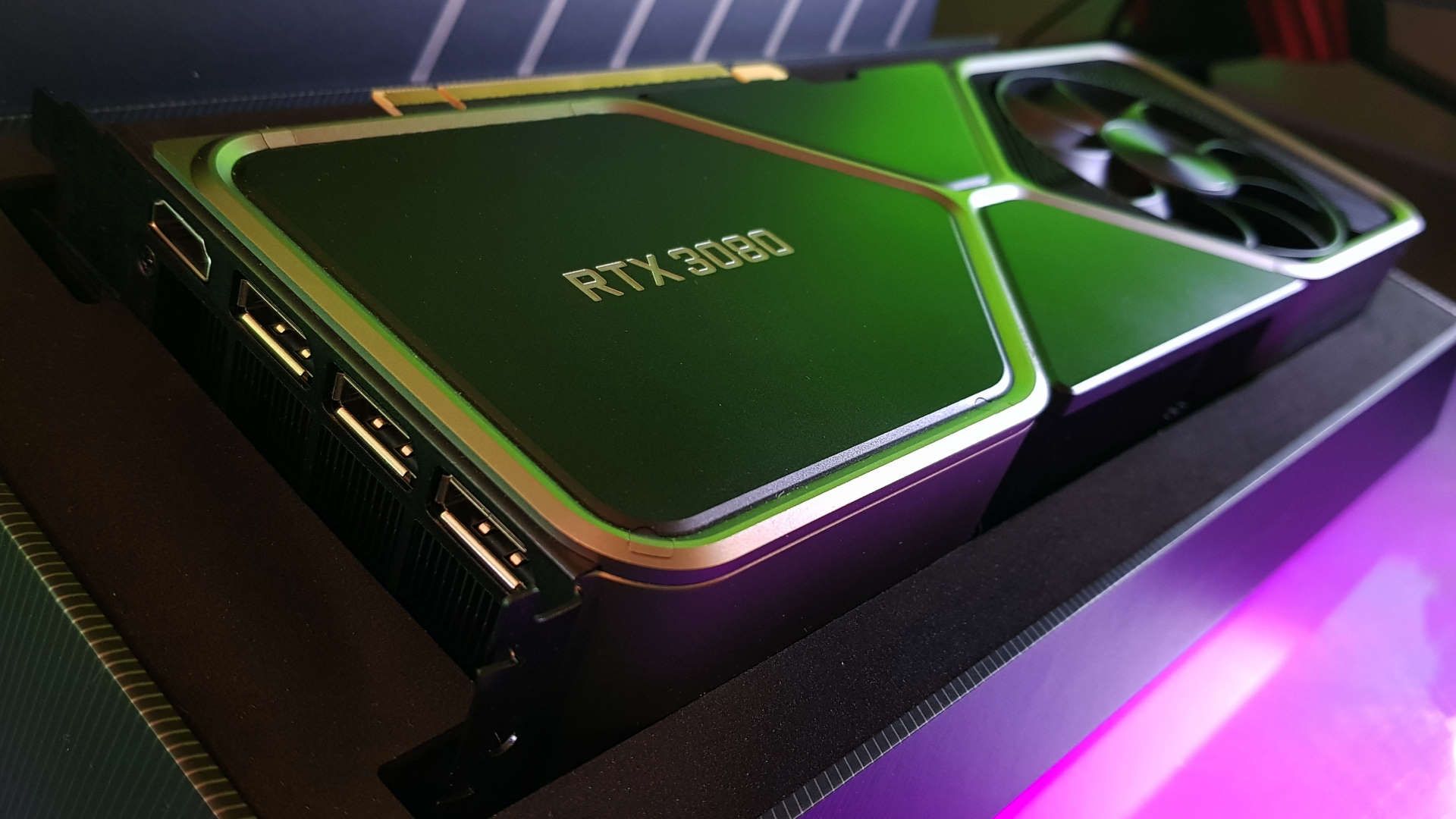 Nvidia's RTX 3080 is in the test rig right now but I can't take my eyes off its white LEDs
