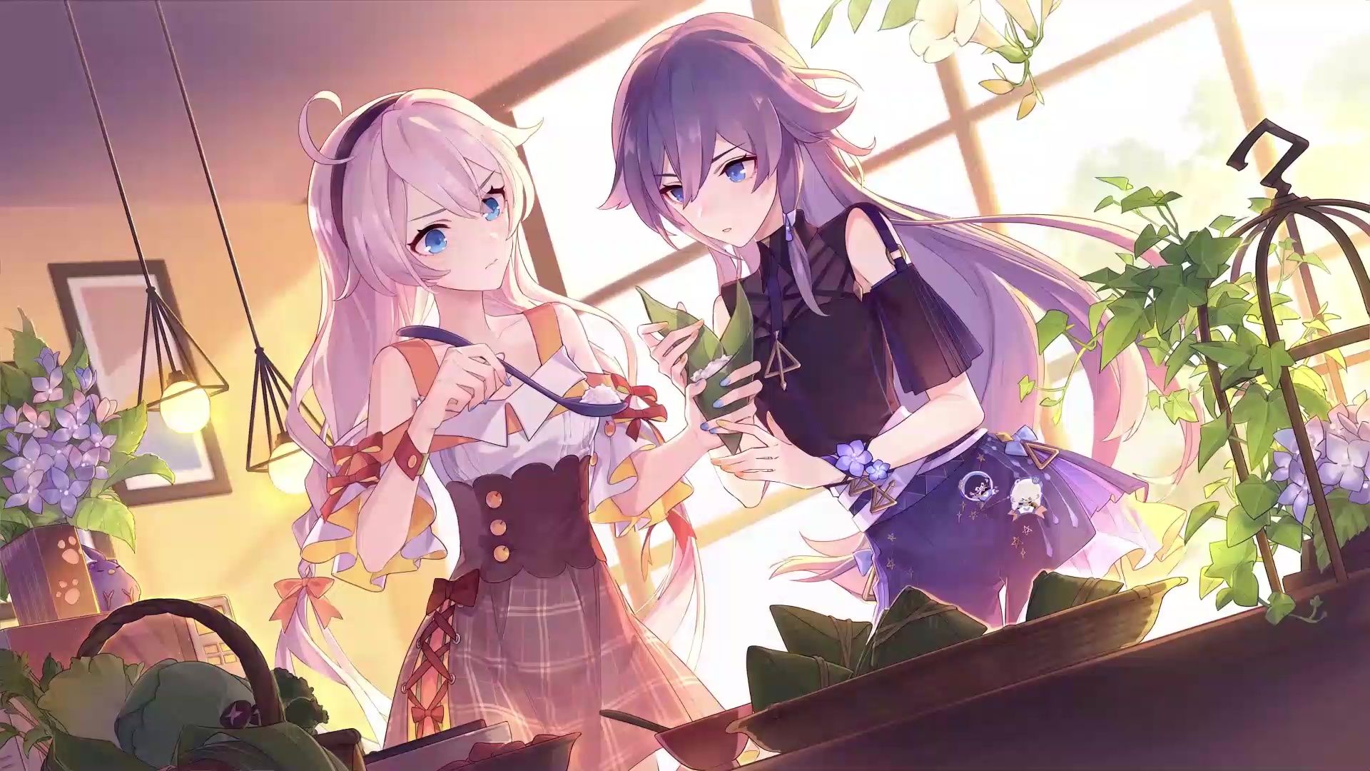 Kiana And Fu Hua Honkai Impact 3rd Live Wallpaper