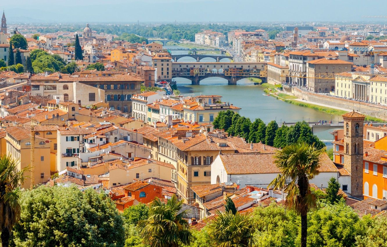 Wallpaper city, the city, Italy, Florence, Italy, panorama, Europe, view, Florence, cityscape, travel image for desktop, section город