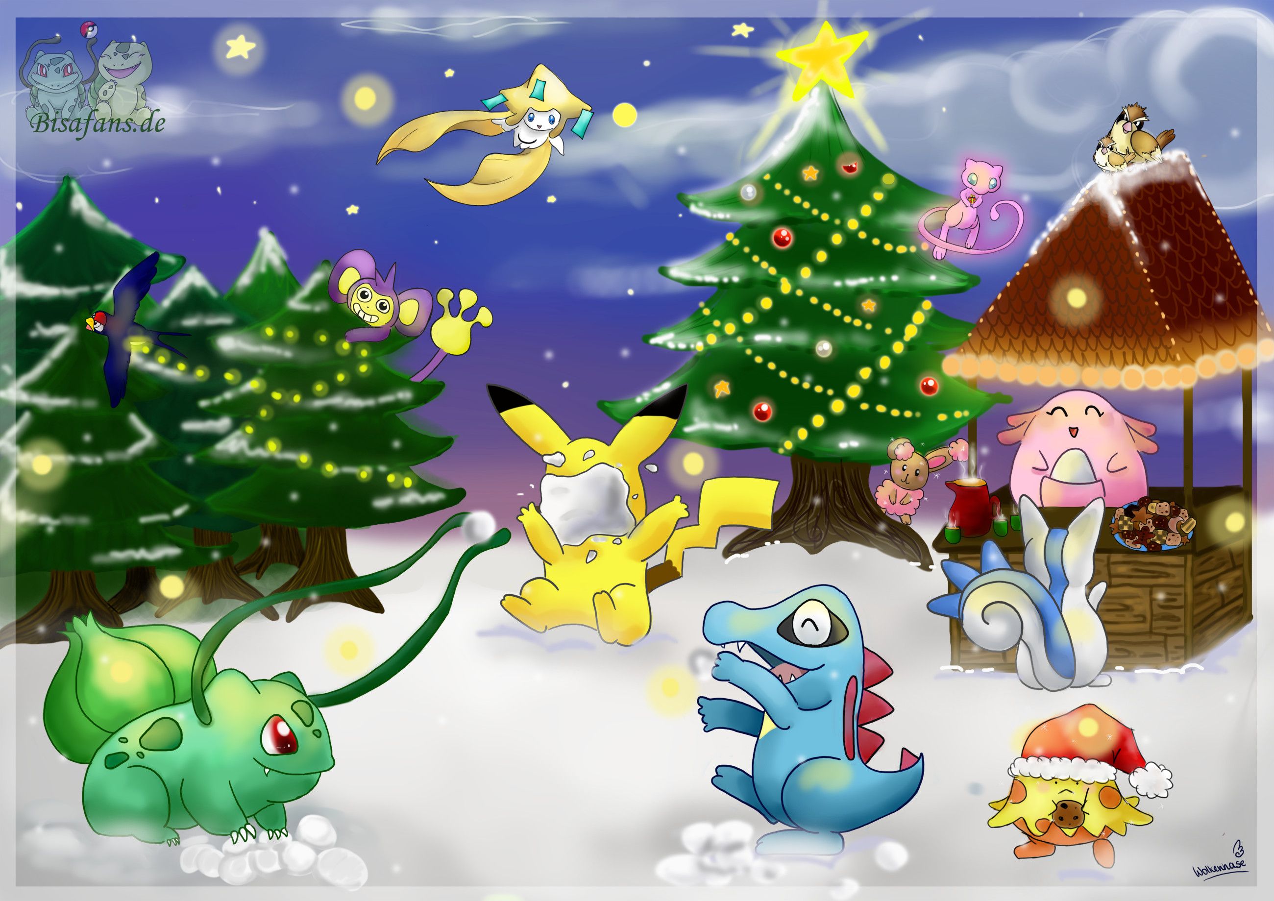 Pokemon Christmas Wallpaper background picture