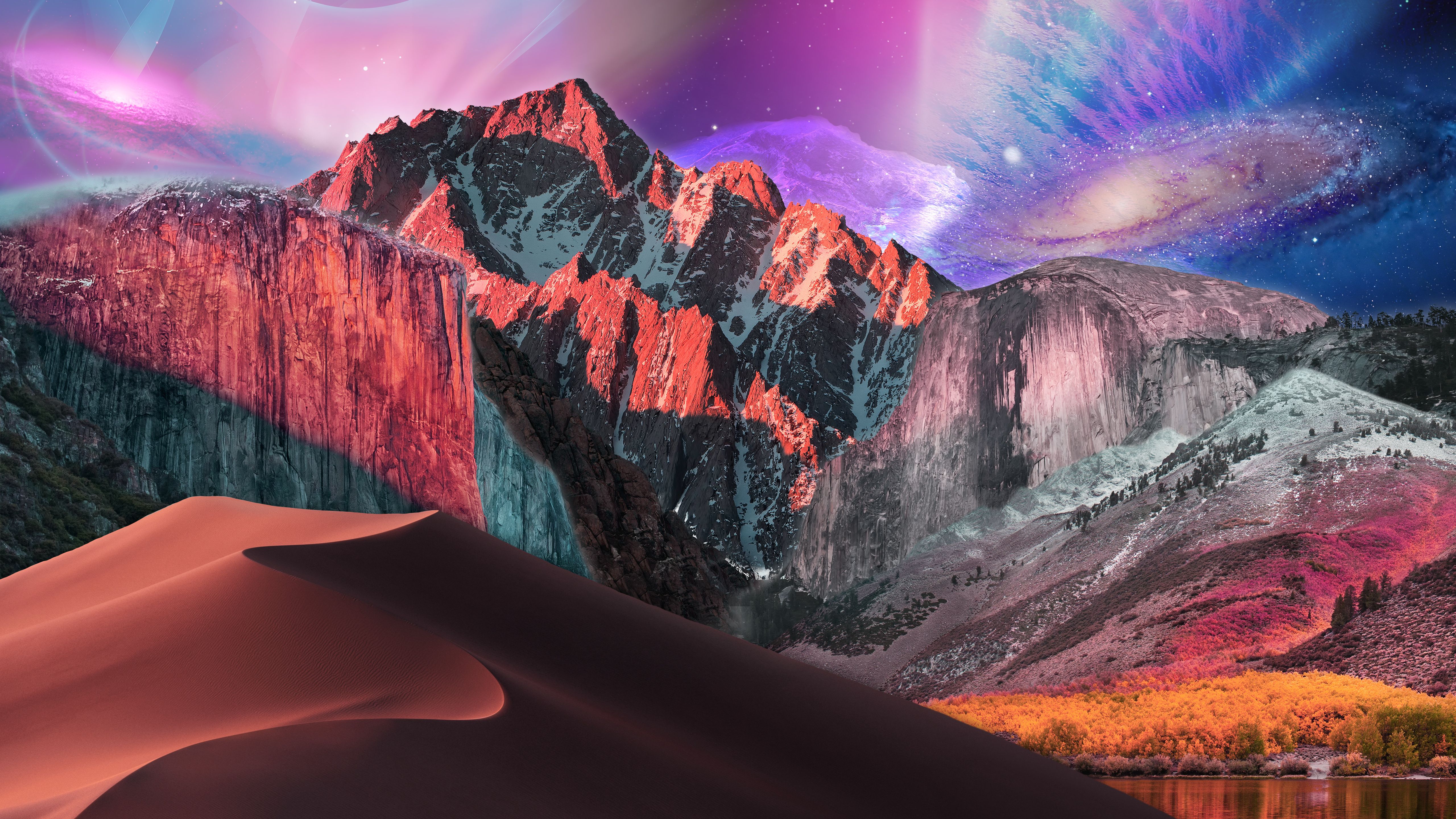 macOS Wallpapers 4K, Surreal, Digital composition, Catalina, Nature,