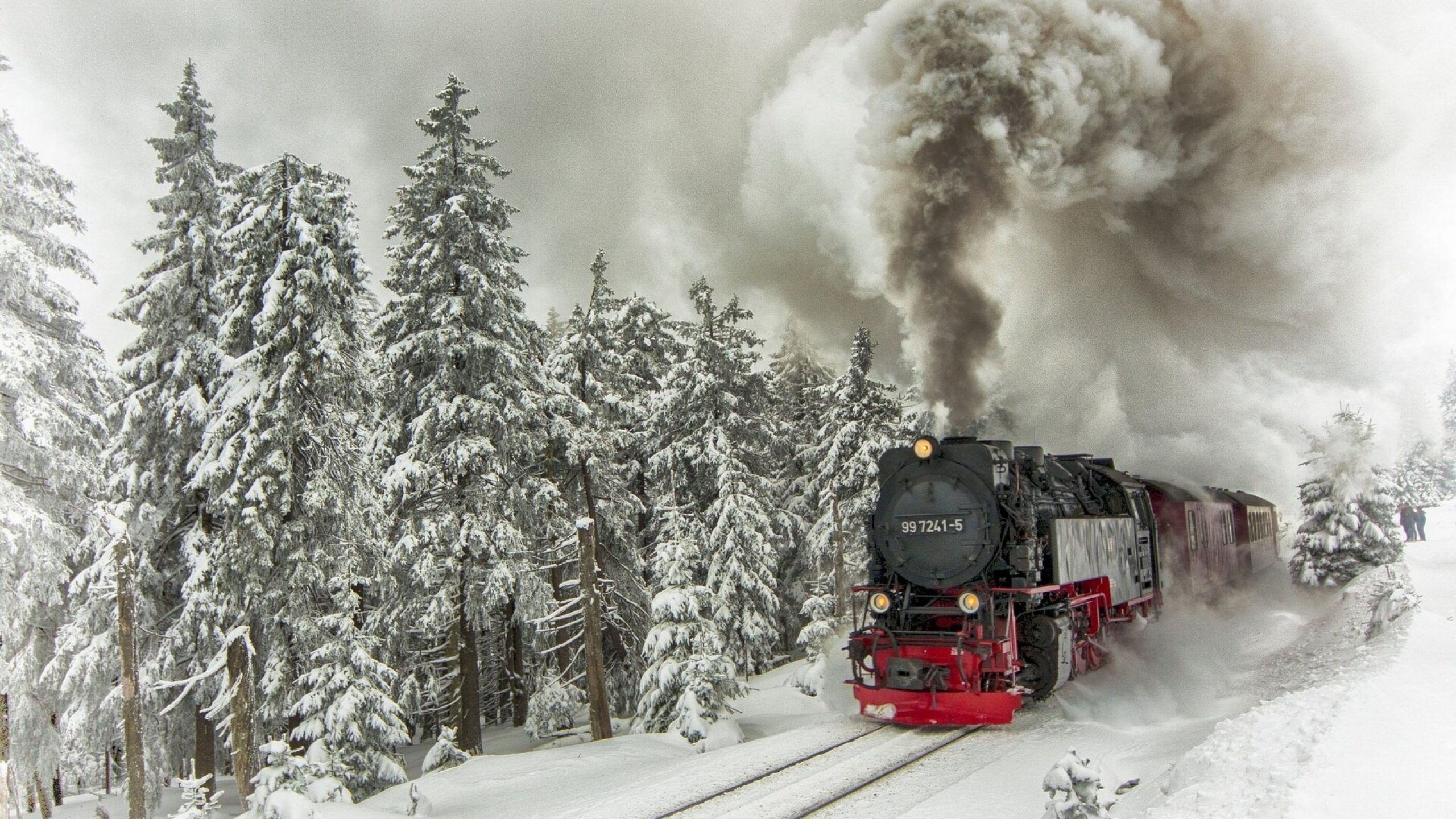 free image, fresh air smoke, ate, desktop wallpaper, engine, composition, trees, snow, train, high definition, wallpaper for smart pnone, winter, rails, ultra HD Wallpaper HD. HD Wallpaper, HD Background, Tumblr Background, Image, Picture