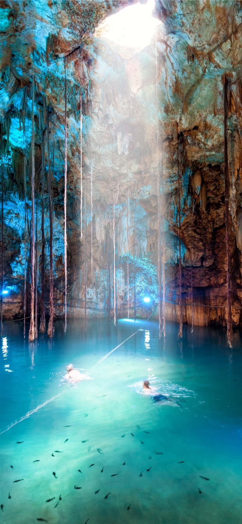 Ik Kil Cenote iPhone 11 Wallpaper Free Download