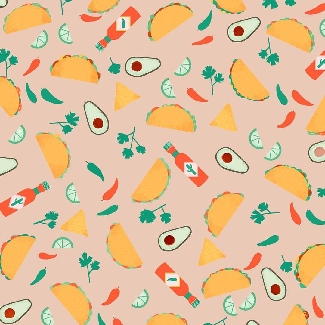 naomiwilkinson. Taco drawing, Taco wallpaper, Food background wallpaper