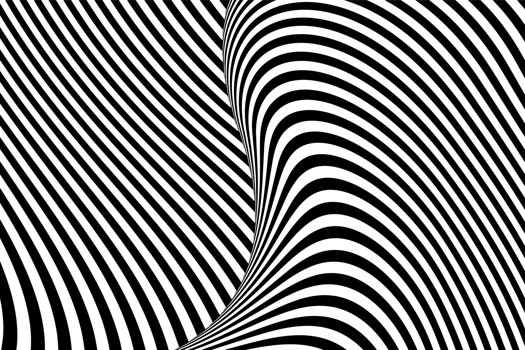 Buy Black And White Op Art wallpaper US shipping at Happywall.com
