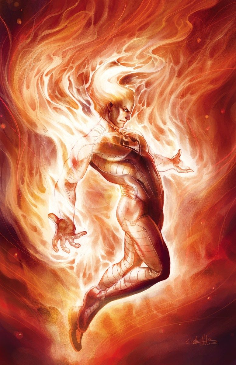 Human Torch Marvel Art