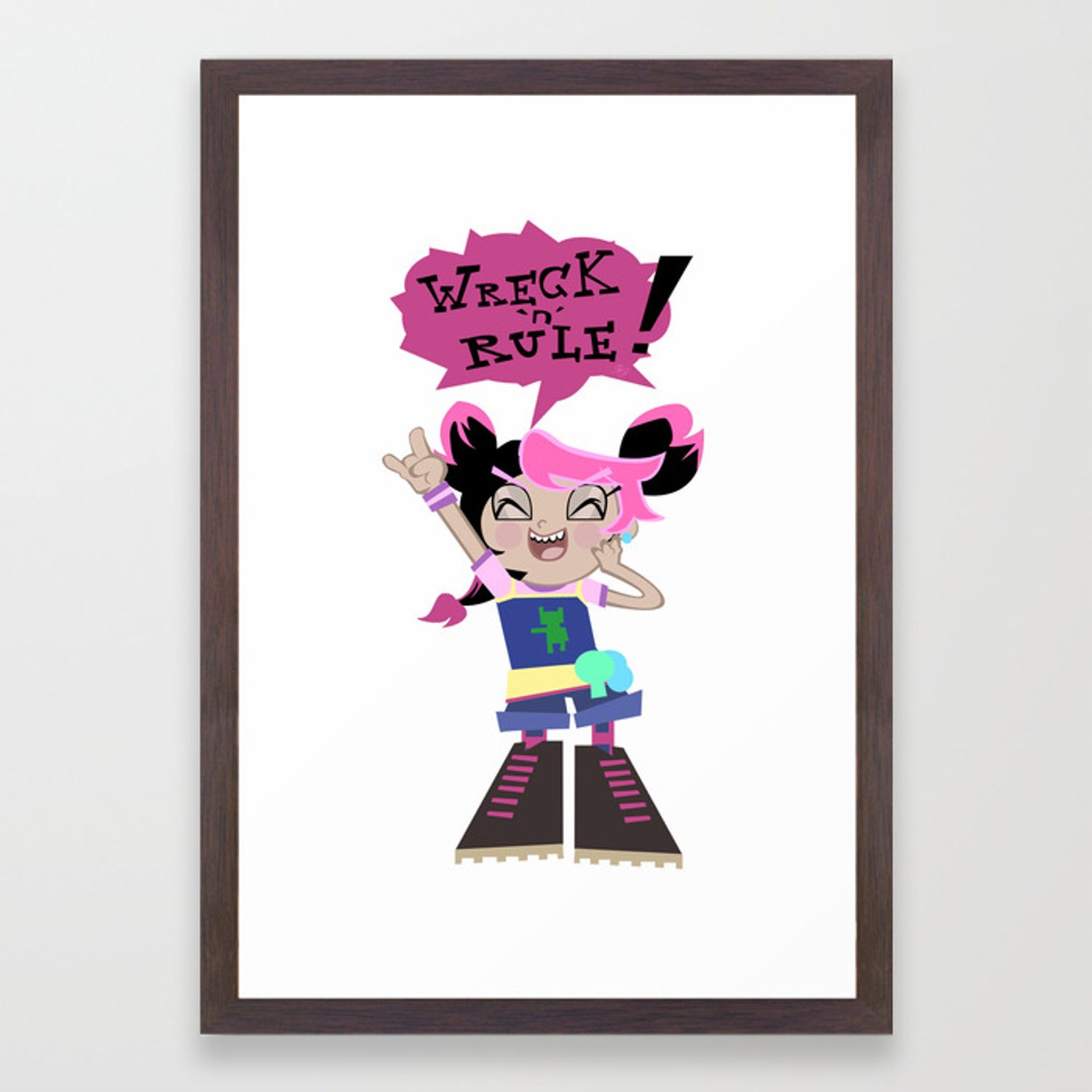 Wreck and Rule! Miko Nakadai Transformers Prime TFP Framed Art Print