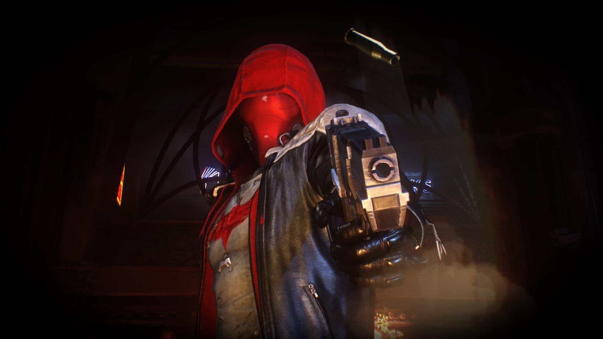 I took this screenshot in Arkham Knight's Red Hood Pack last night