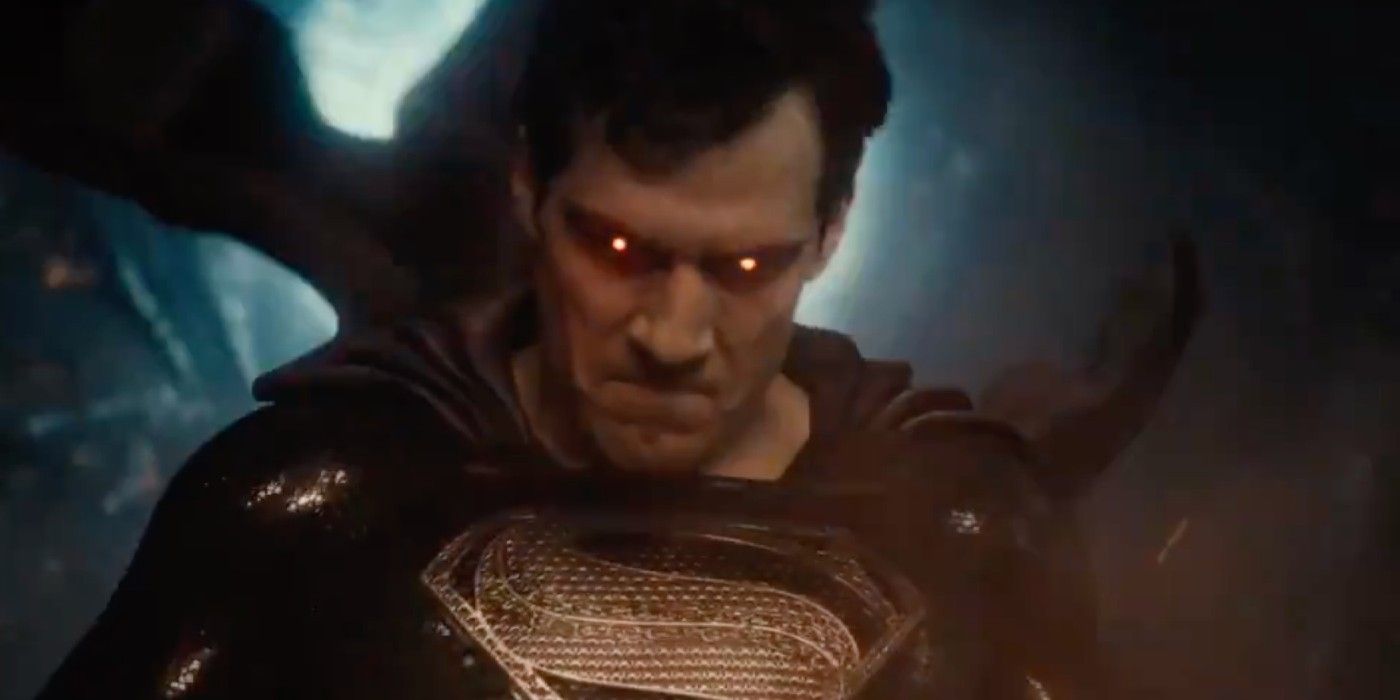 Black Suit Superman Uses Heat Vision In Justice League Teaser