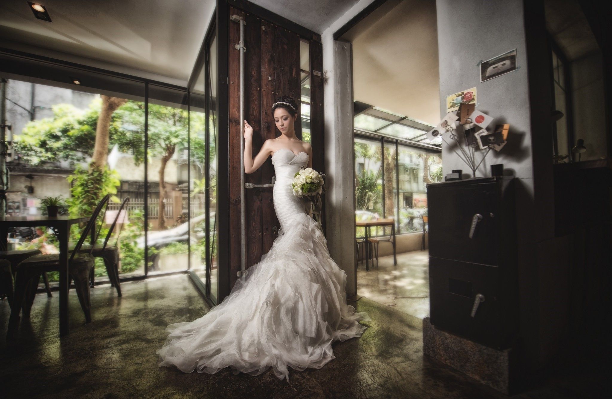 Wallpaper, women, model, photography, fashion, wedding dress, brides, woman, bride, photograph, groom, image, gown, ceremony, bridal clothing, 2048x1336 px 2048x1336