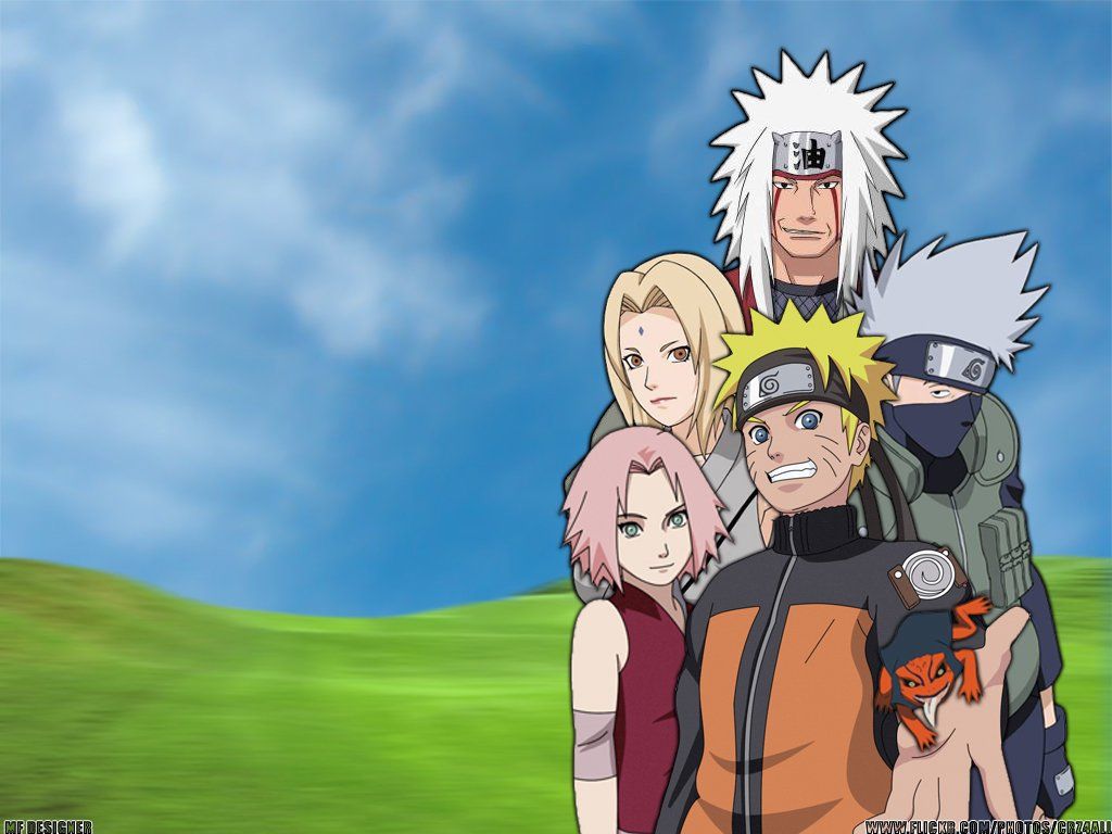 naruto tsunade and jiraiya