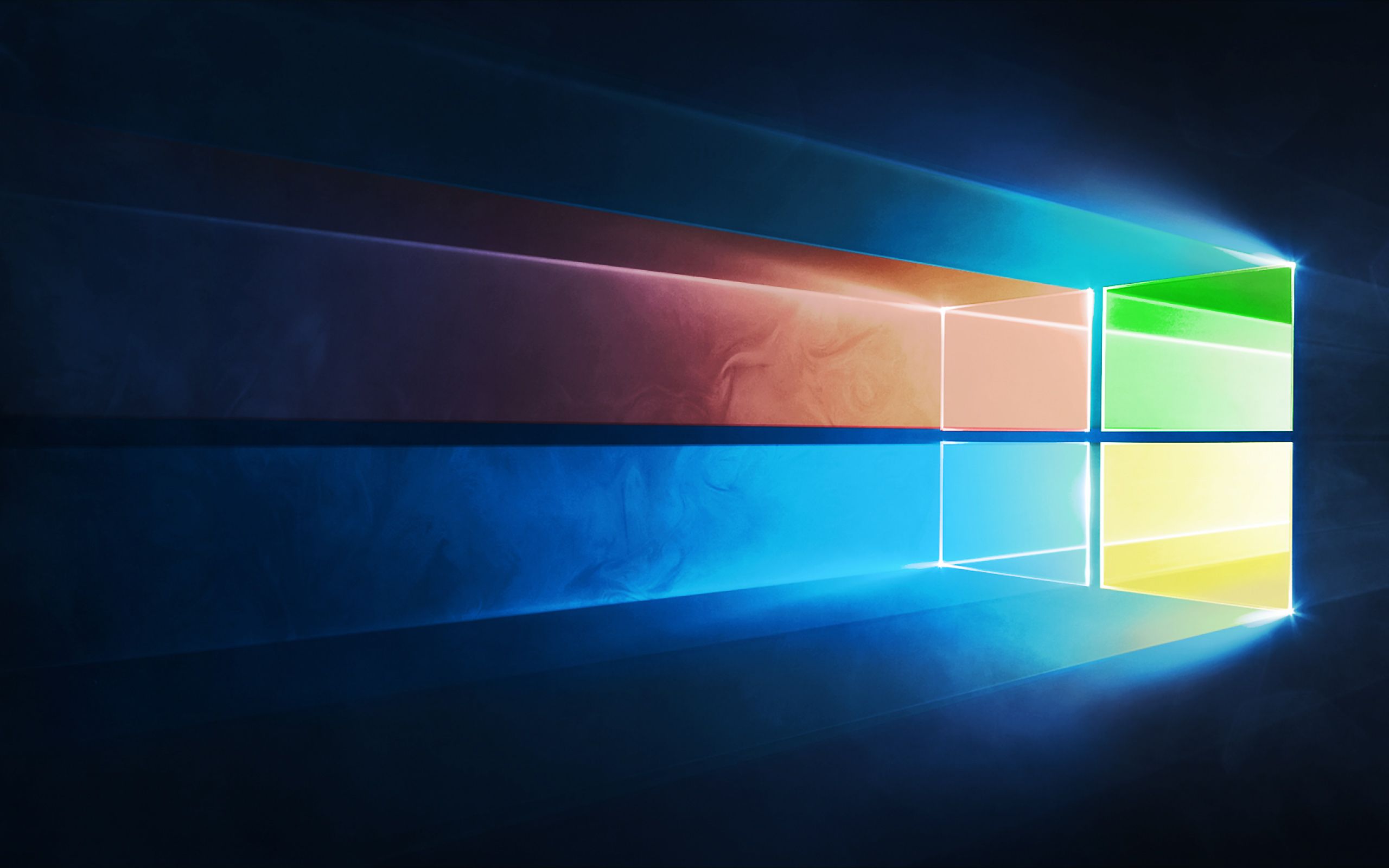Microsoft Windows 4K Wallpaper, Windows 10, Colorful, Blue background, Technology,