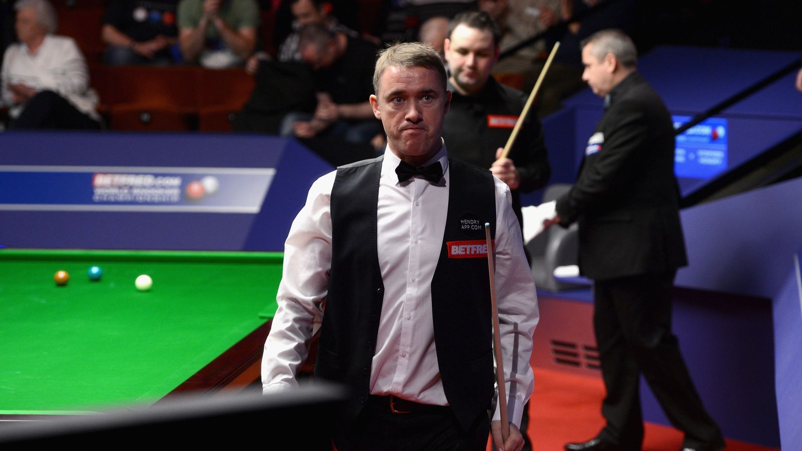Stephen Hendry's Crucible hopes crushed after defeat to Peter Lines