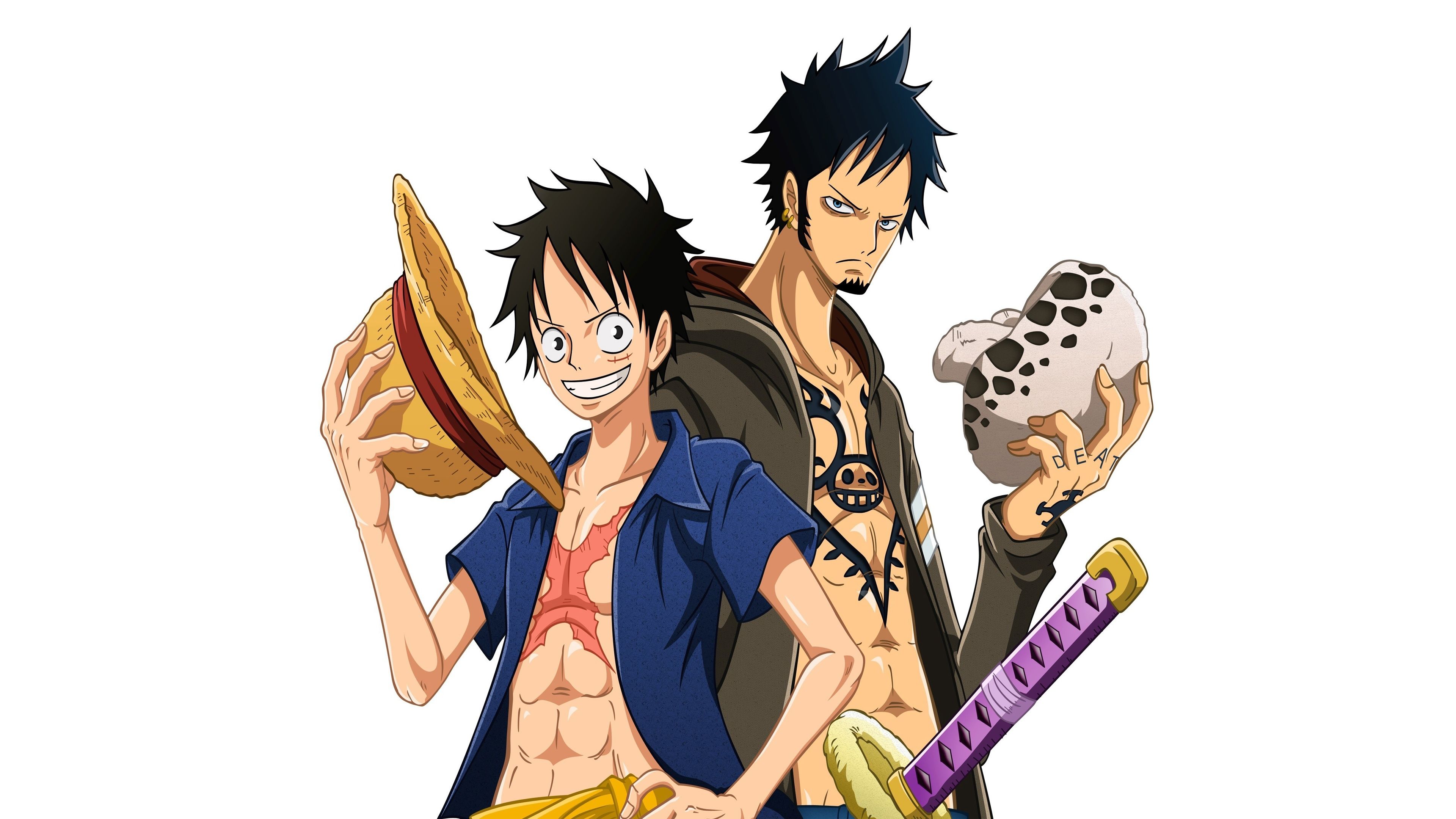 One Piece Luffy Law Wallpaper in jpg format for free download