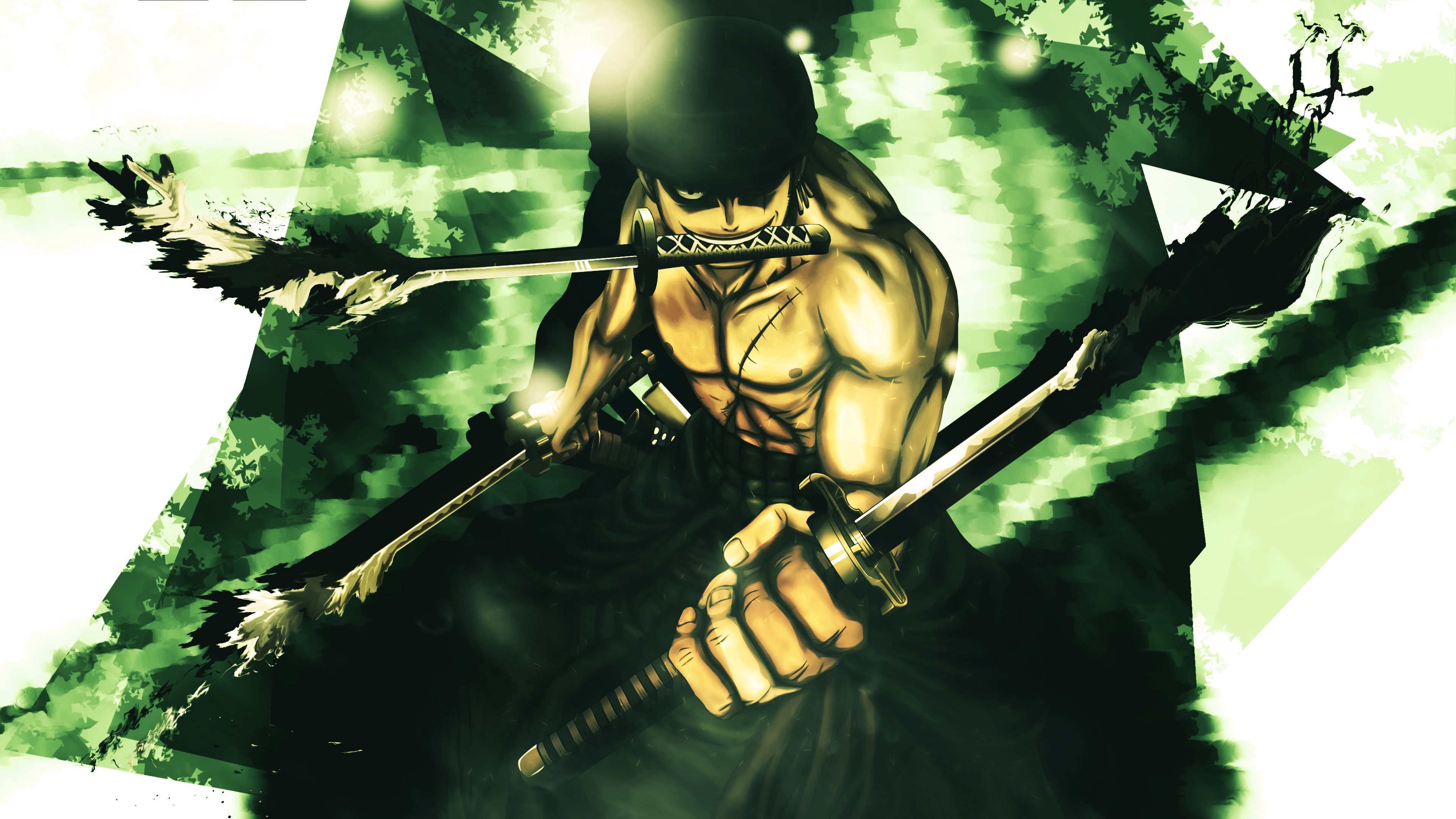 Roronoa Zoro High-definition Television Kenpachi Zaraki Desktop PNG,  Clipart, 4k Resolution, 1080p, Cartoon, Desktop Wallpaper