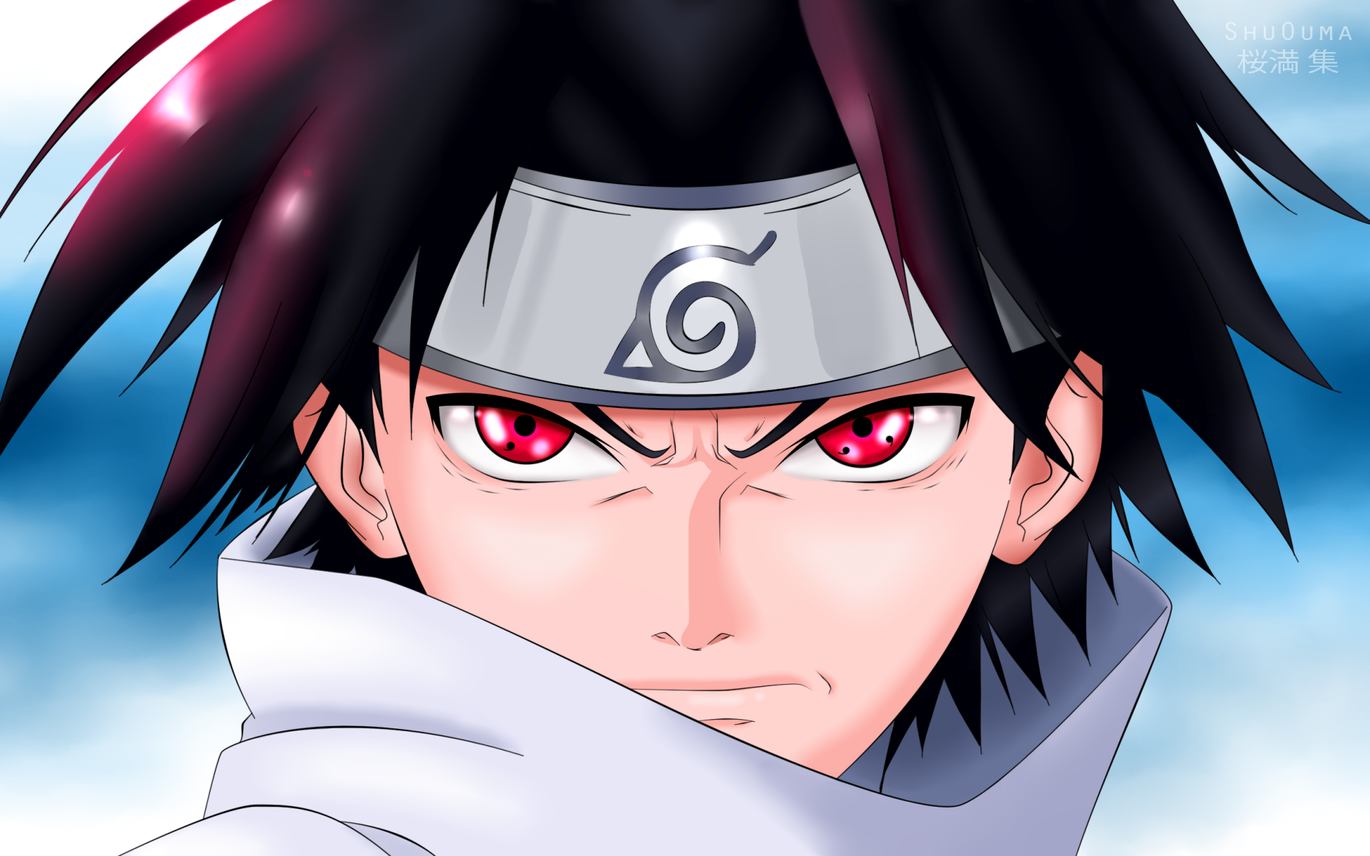 Sasuke Uchiha, Red Eyes, Ninja Sharingan, Manga, Naruto Uchiha Sharingan