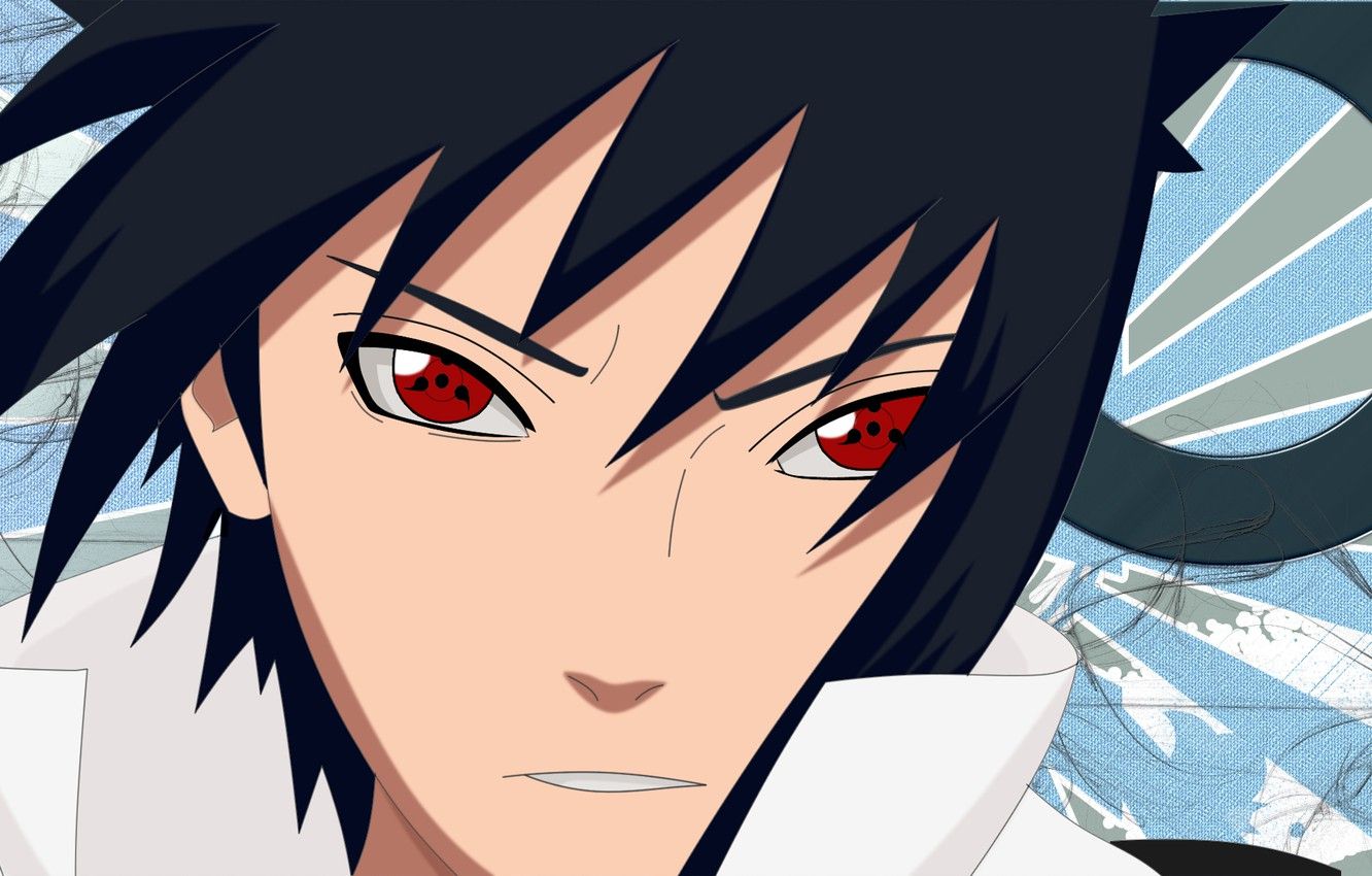 Photo Wallpaper Face, Naruto, Red Eyes, Sharingan