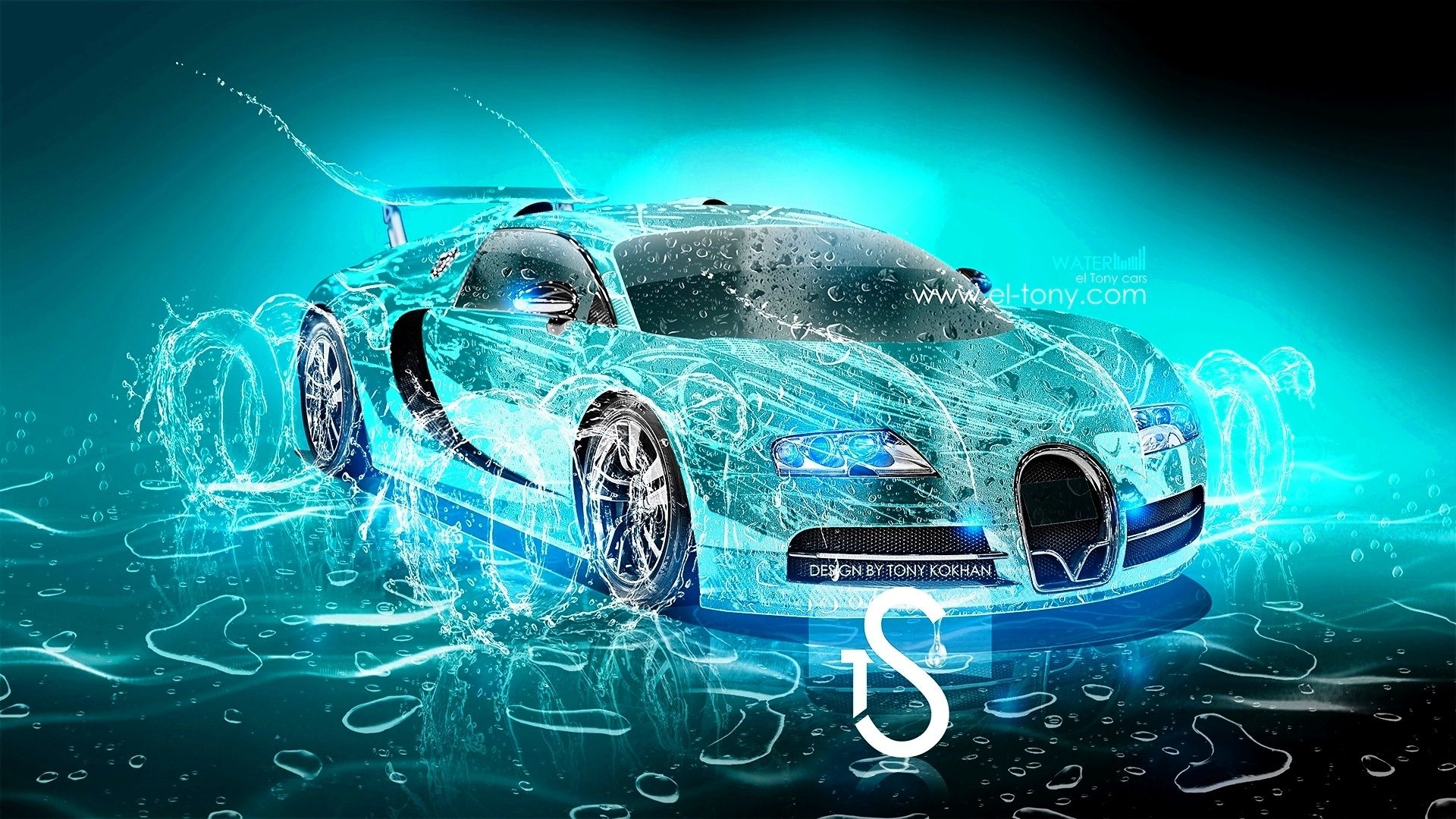 Design Talent Showcase Tony.com Brings Sensual Elements Fire And Water To YOUR Car Wallpaper 5