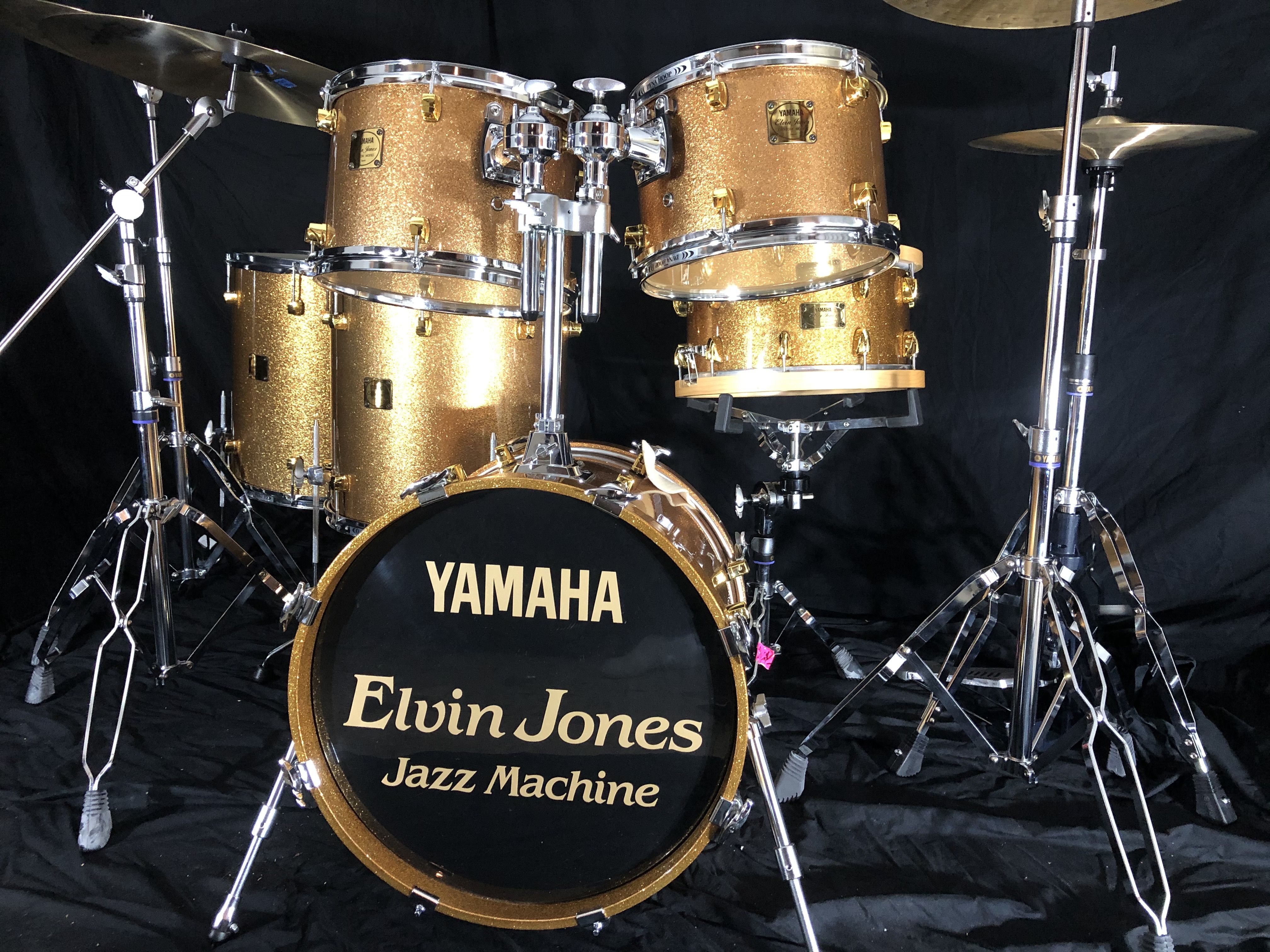 Elvin Jones's Complete 1990s Yamaha Custom Drum Set, Authenticated, $29,995 Bennett's Drum VaultDonn Bennett's Drum Vault