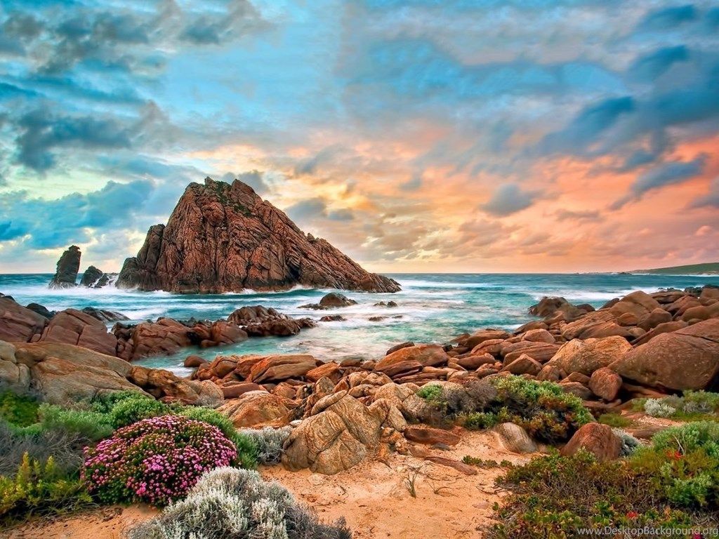 Sunset Coast Australia Wallpaper Desktop Background