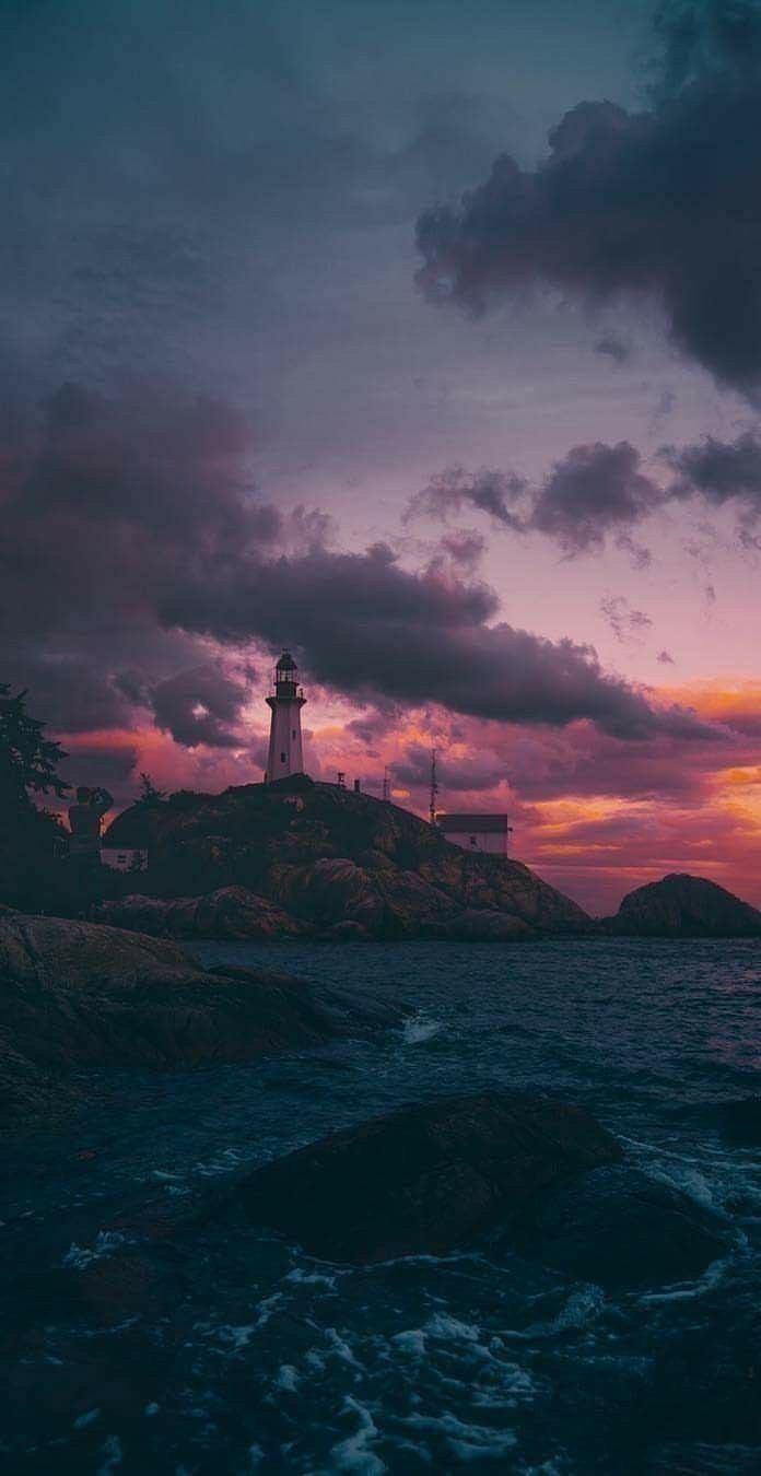 iPhone and Android Wallpaper: Seaside Sunset Wallpaper for iPhone and Android. Sunset wallpaper, Aesthetic wallpaper, Beautiful wallpaper