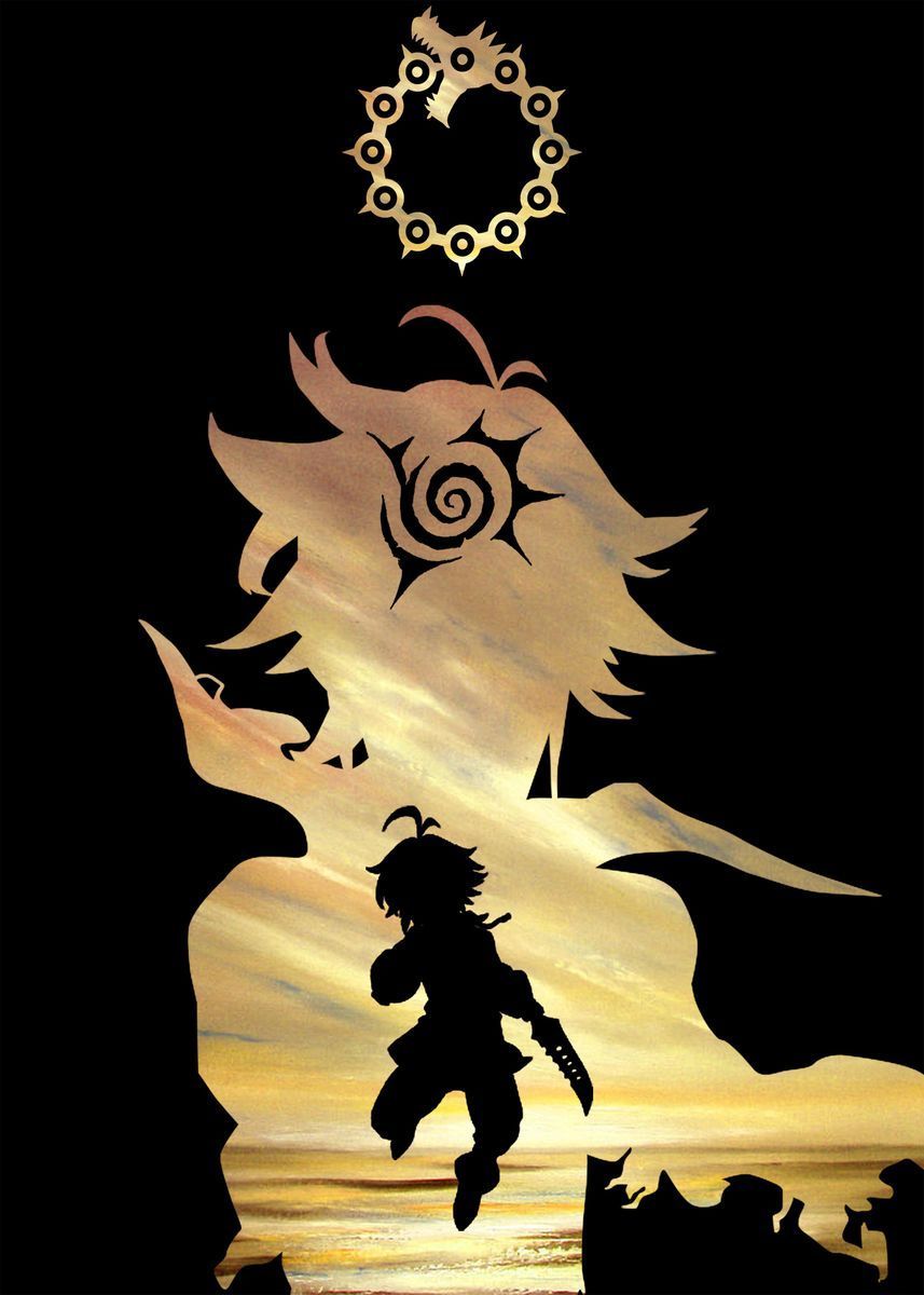 Meliodas Seven Deadly Sins' Metal Poster Print. Displate. Seven deadly sins, Seven deadly sins anime, Seven deady sins