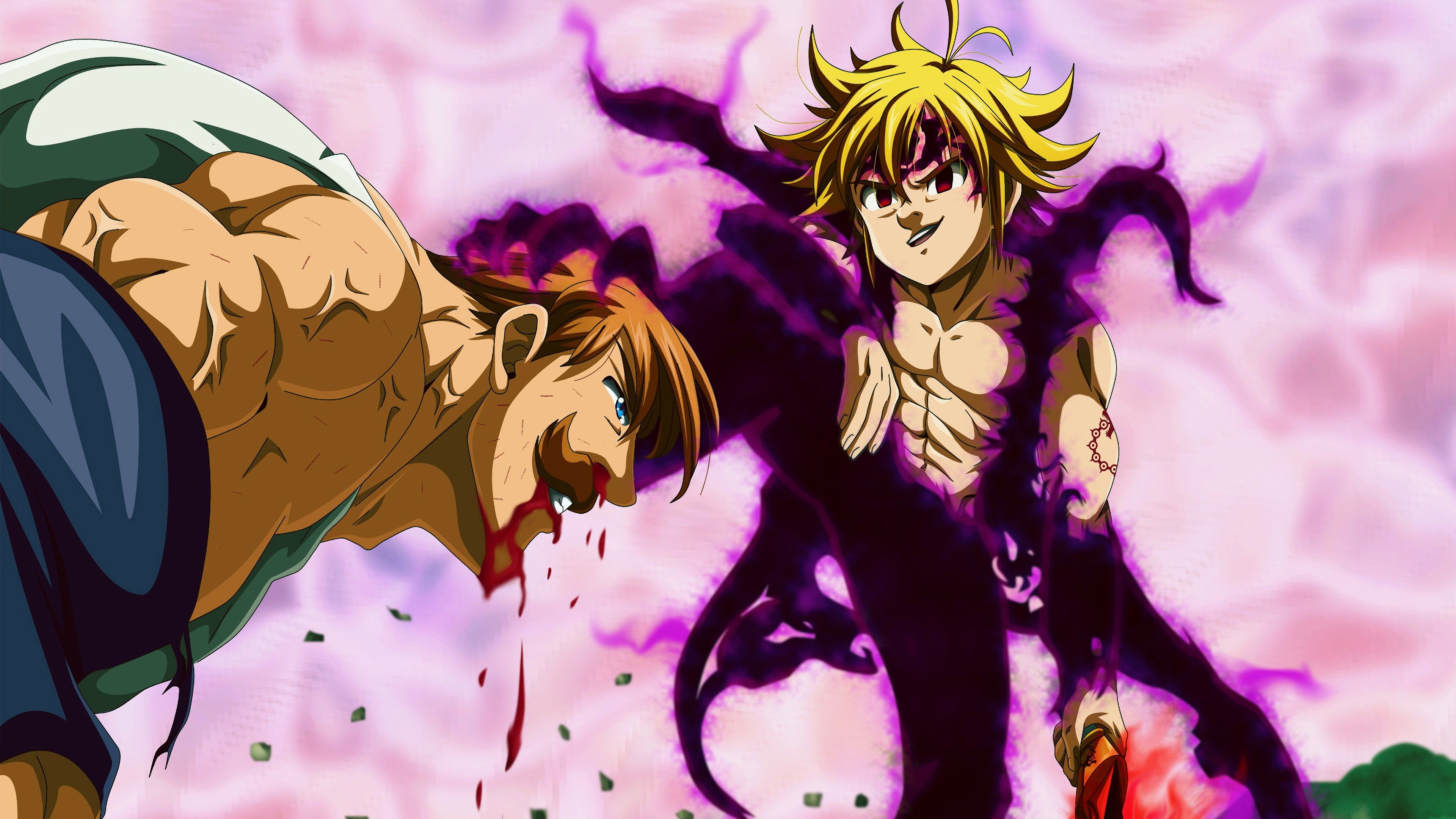 Escanor Versus Meliodas 4K HD The Seven Deadly Sins Wallpaper