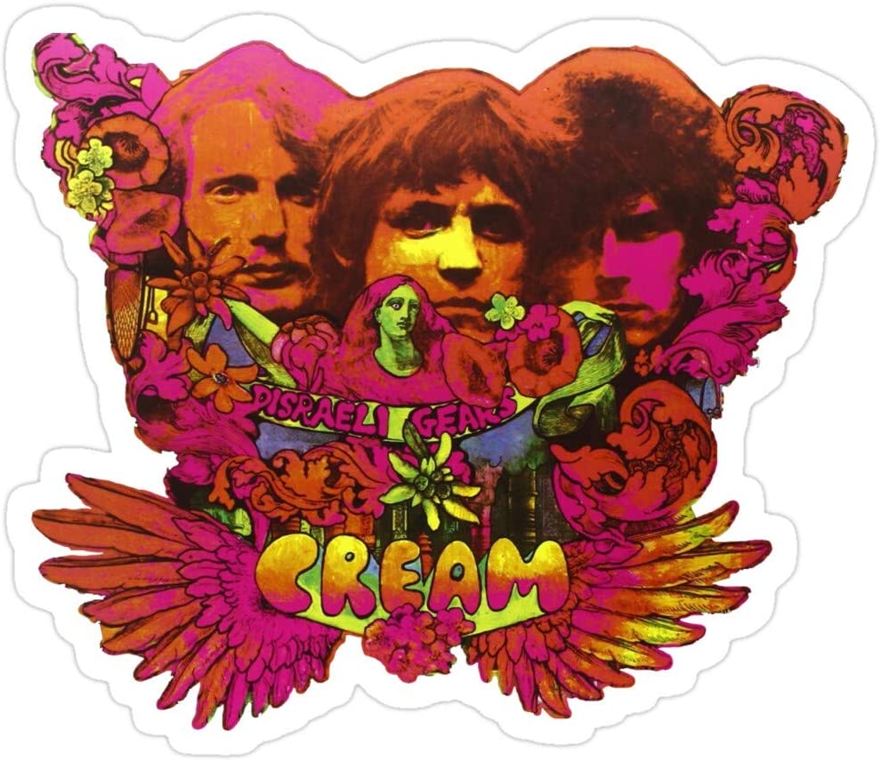 Hik Kal Shop Cream Band Psychedelic Album Cover Stickers (3 Pcs Pack): Kitchen & Dining