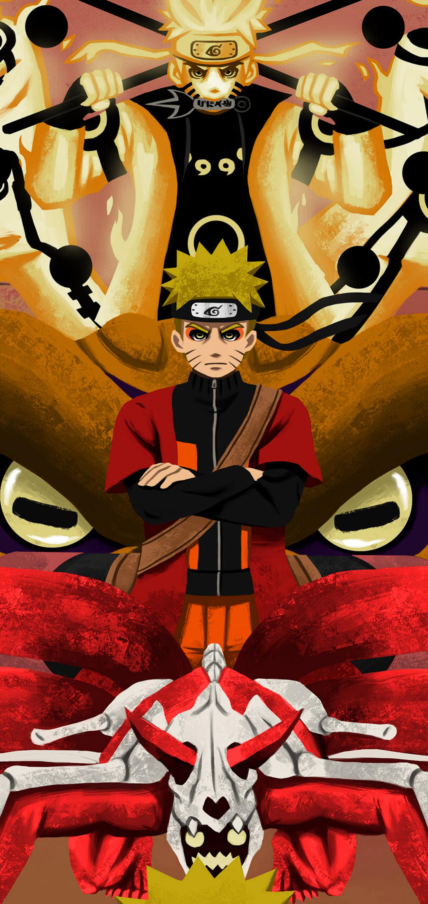 Naruto Phases By LawrenDoll Galaxy S10 Hole Punch Wallpaper