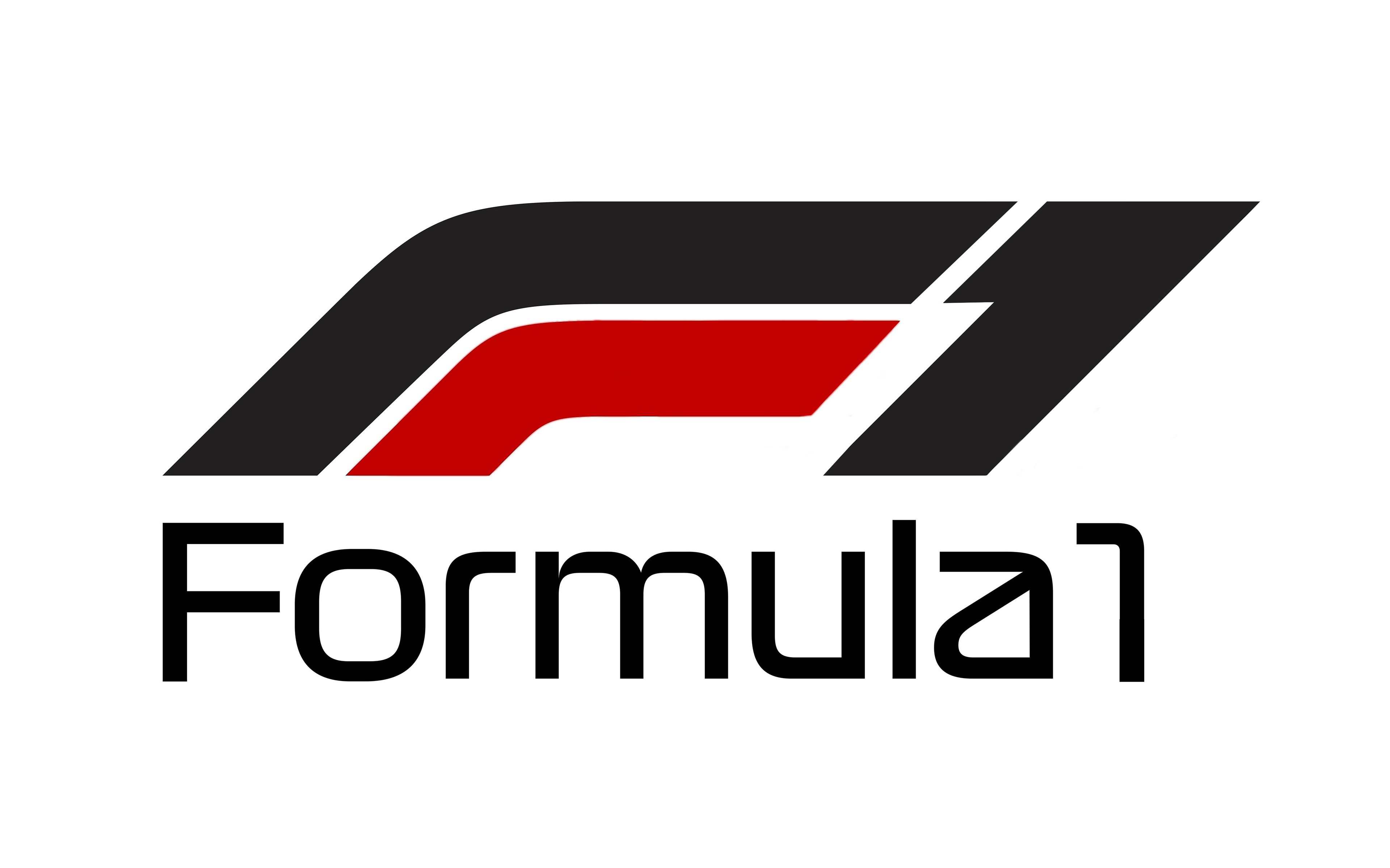 Download wallpaper 4k, Formula new logo, F FIA, white backgroud, Formula 1 new logo for desktop with resolution 3840x2400. High Quality HD picture wallpaper