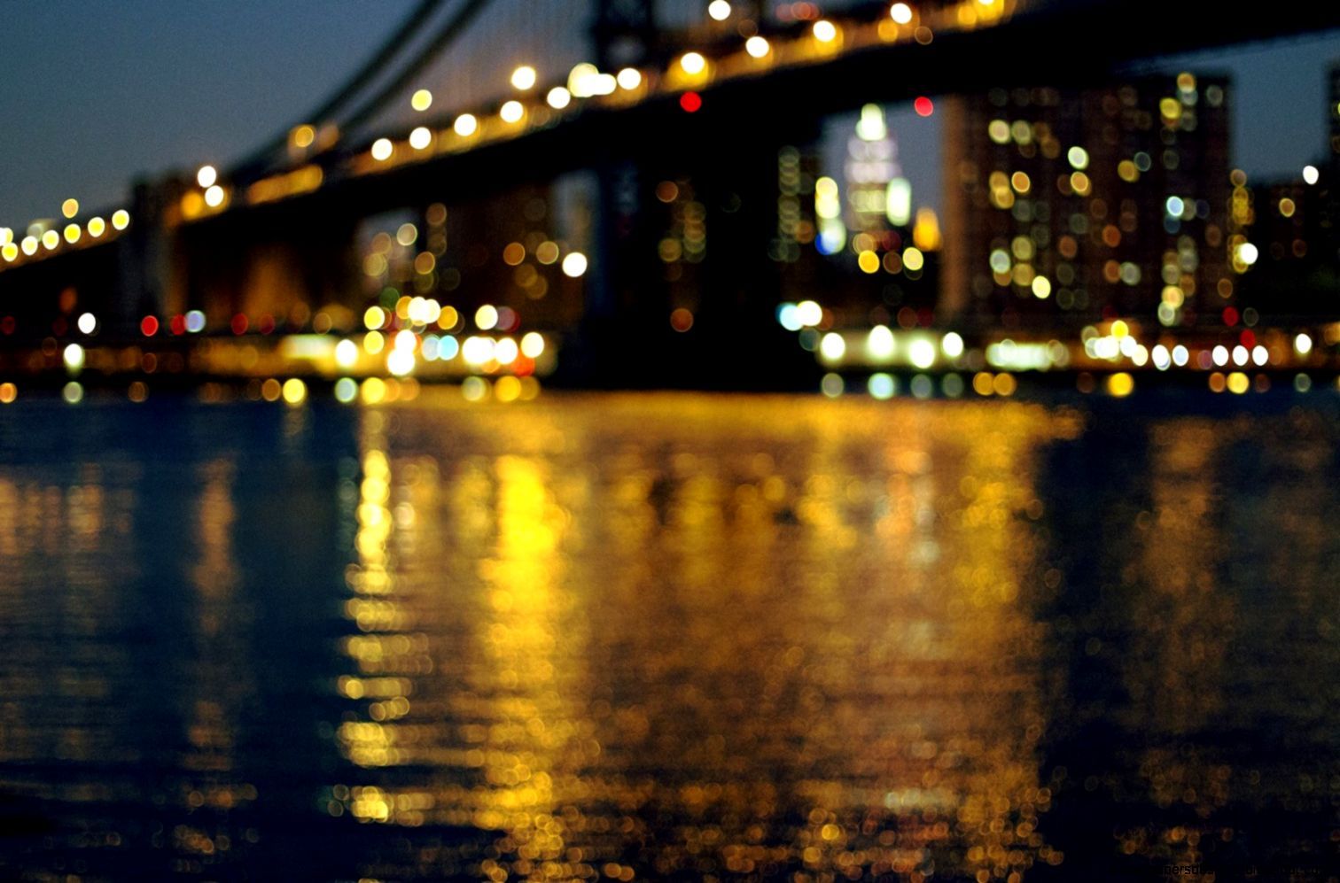 Bridge River City Night Lights HD Wallpaper. All Wallpaper Desktop