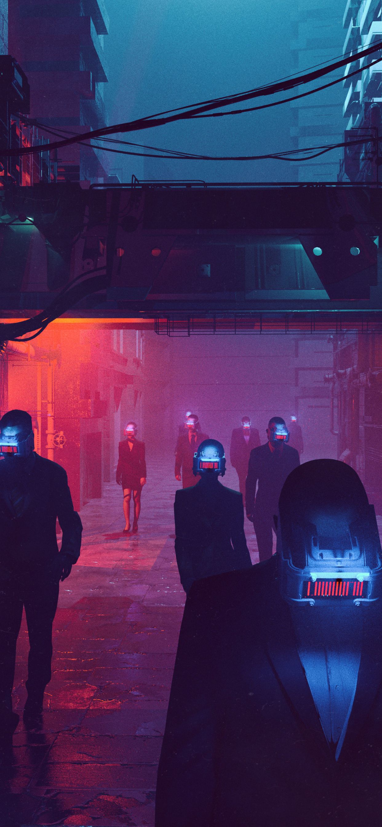Virtual Reality People Street Scifi Cyberpunk iPhone XS MAX HD 4k Wallpaper, Image, Background, Photo and Picture