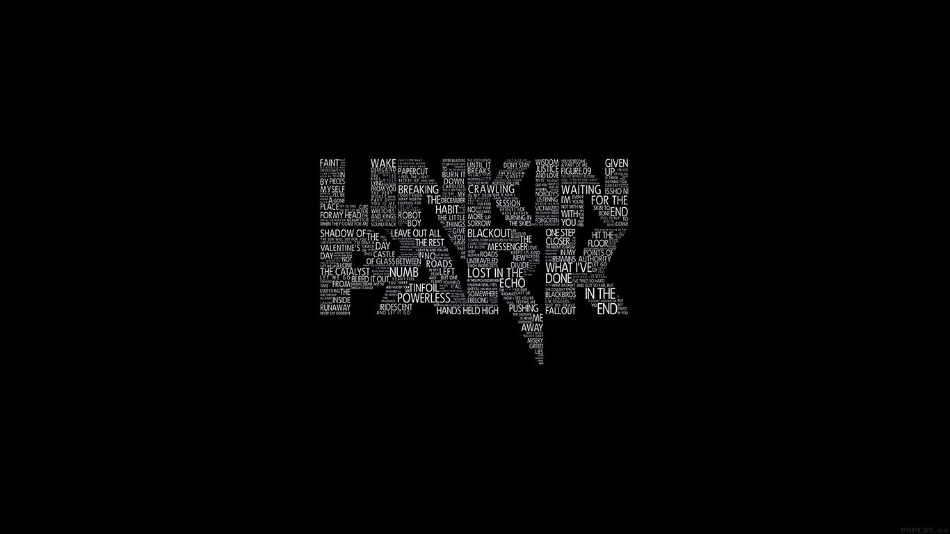 wallpaper for desktop, laptop. linkin park dark logo music
