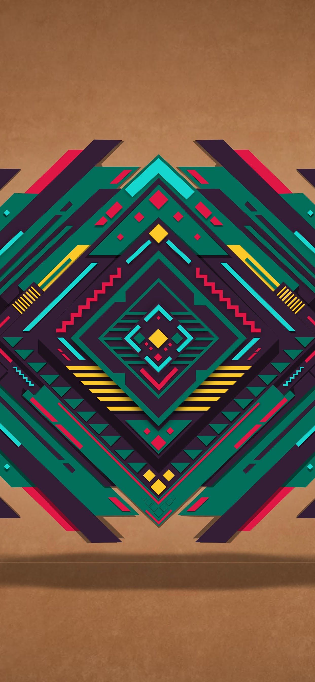 Colorful Geometric Shape Abstract 8K Wallpaper