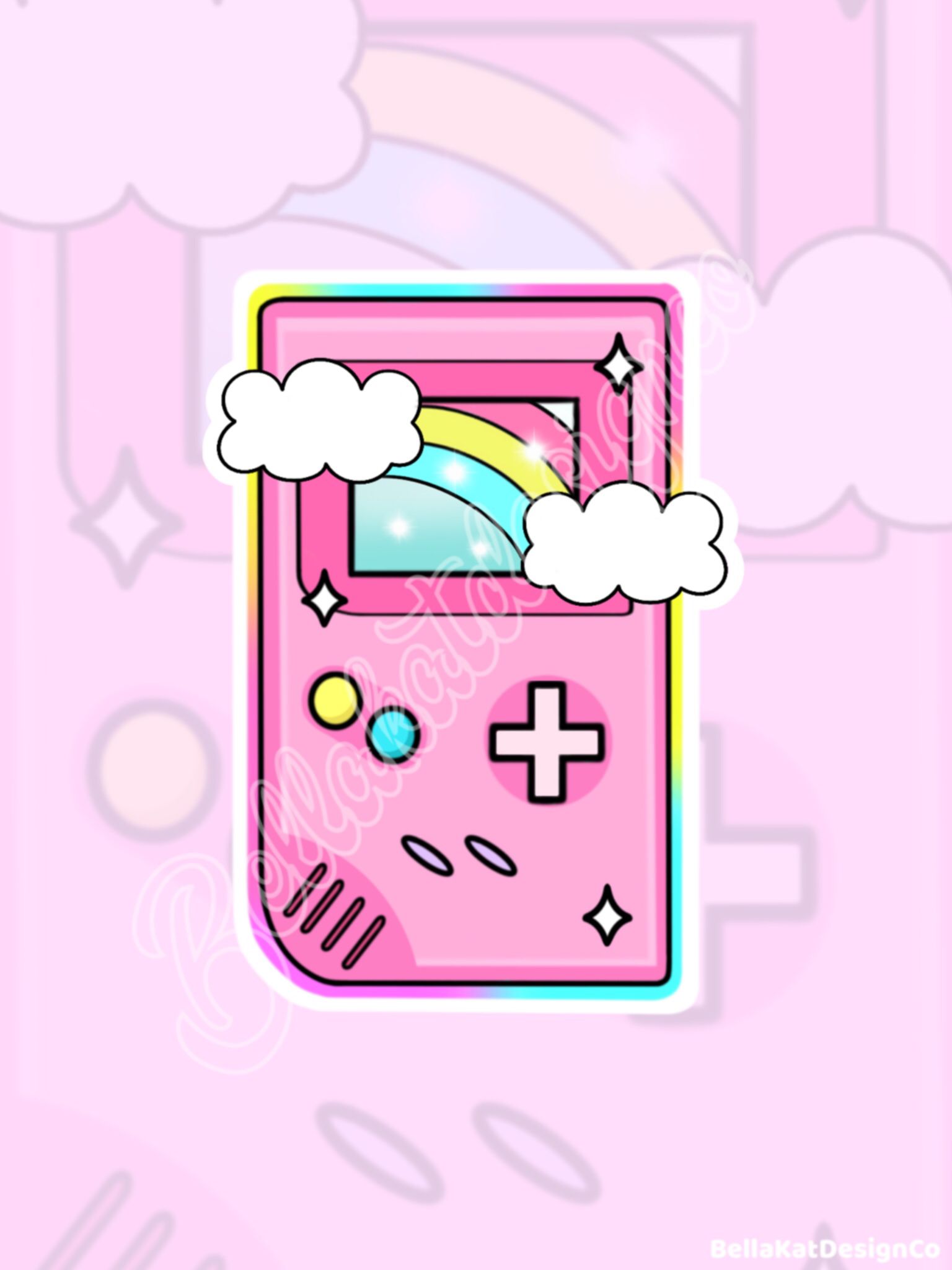 Rainbow Gamer Girl Holographic or Matte Sticker. Etsy. Gamer girl, Pink games, Girl stickers