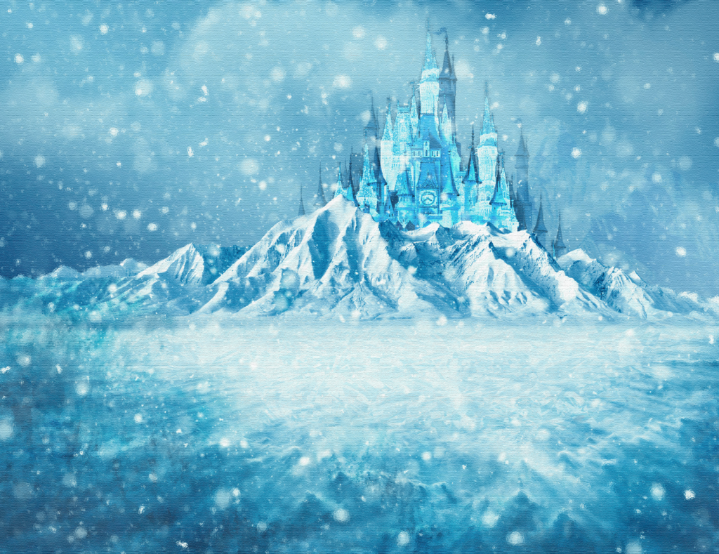Frozen Castle Background Scene