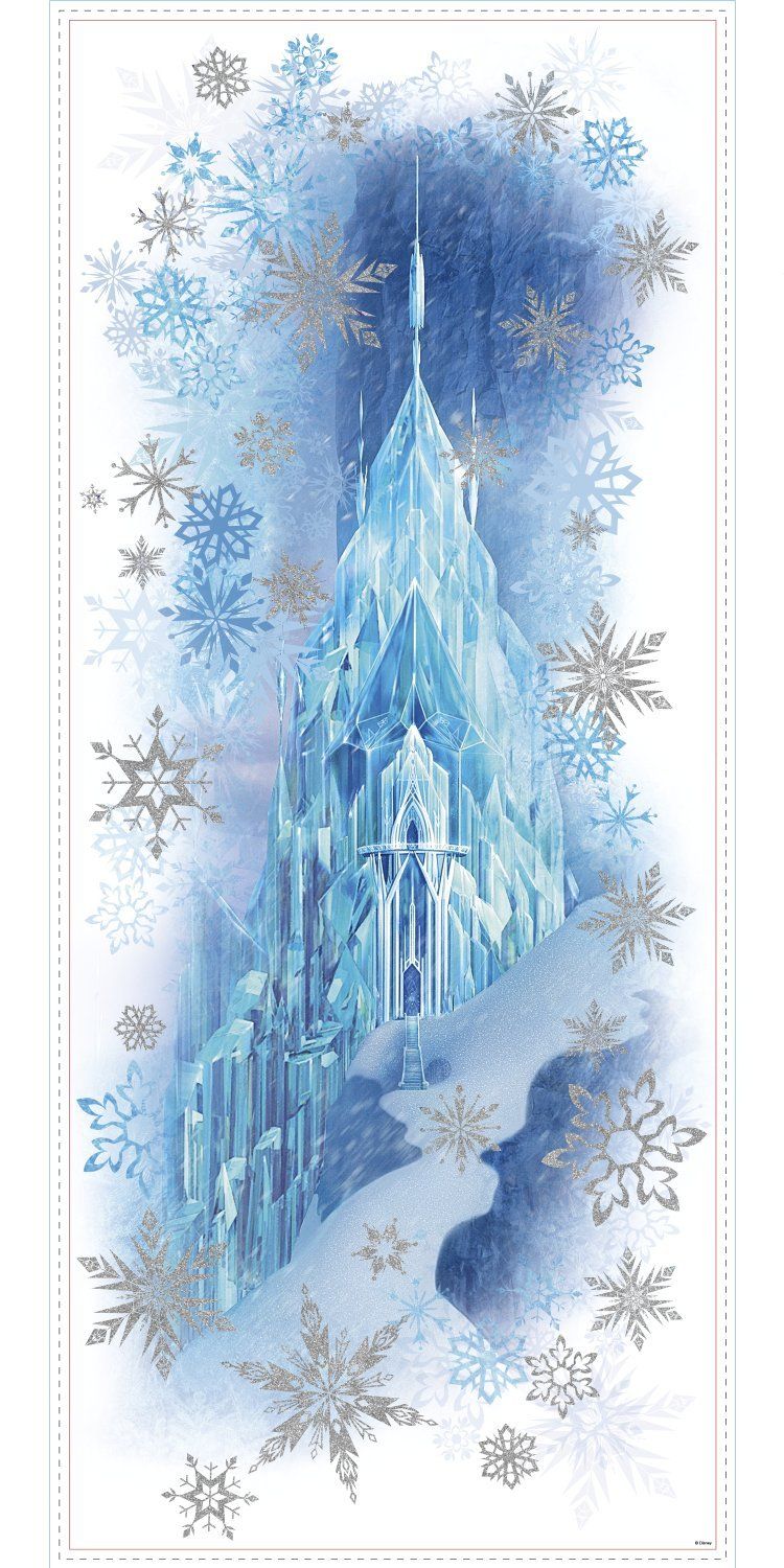 RoomMates QVC0001TB Frozen Character Ice Palace Wall Decal Set. Disney Frozen Elsa, Disney Princess Wallpaper, Disney Princess Frozen