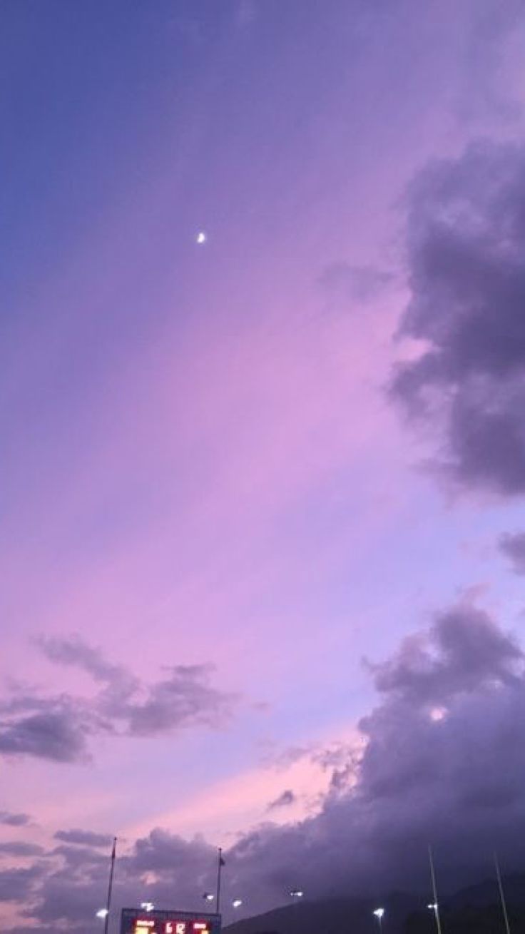 Purple Aesthetic Sky Desktop Wallpaper