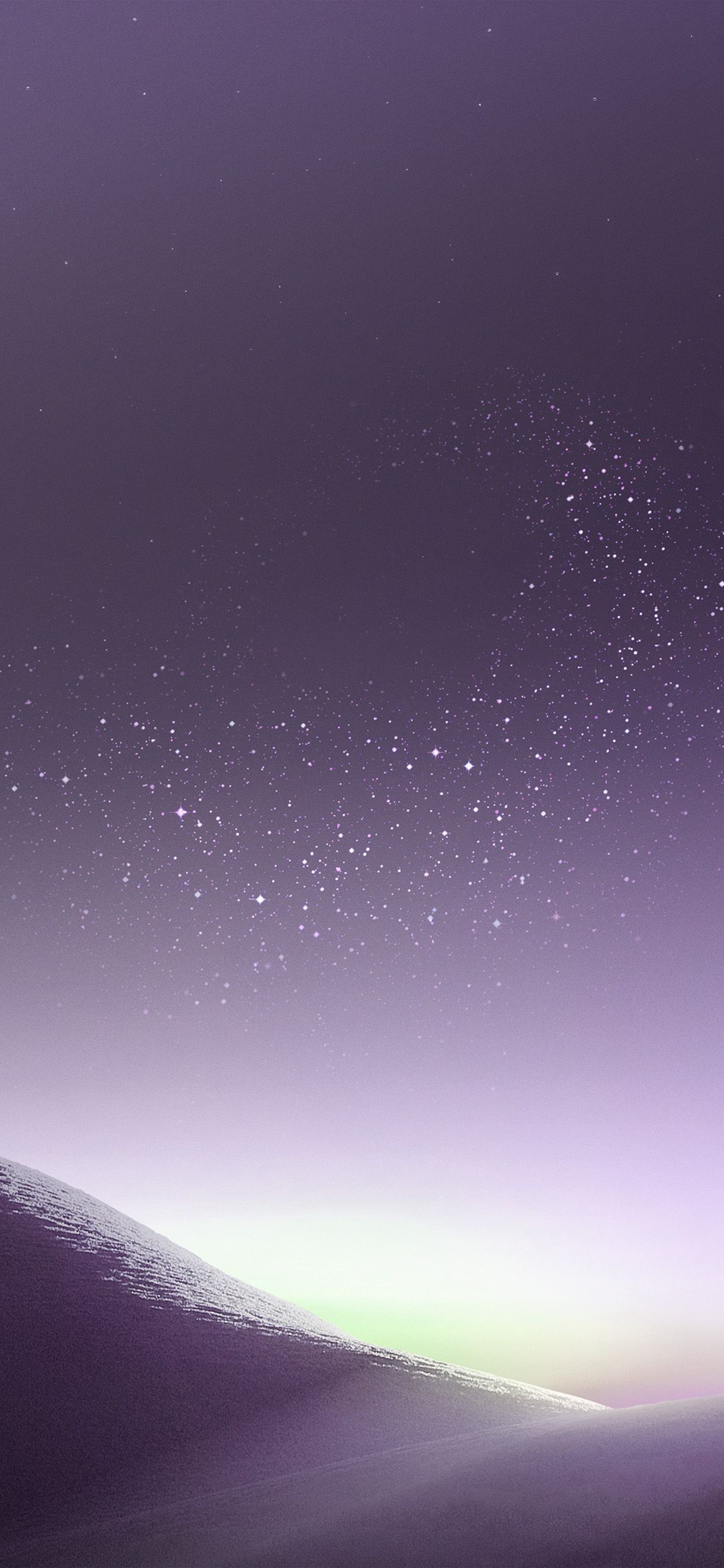 Galaxy Purple Night Sky Wallpaper