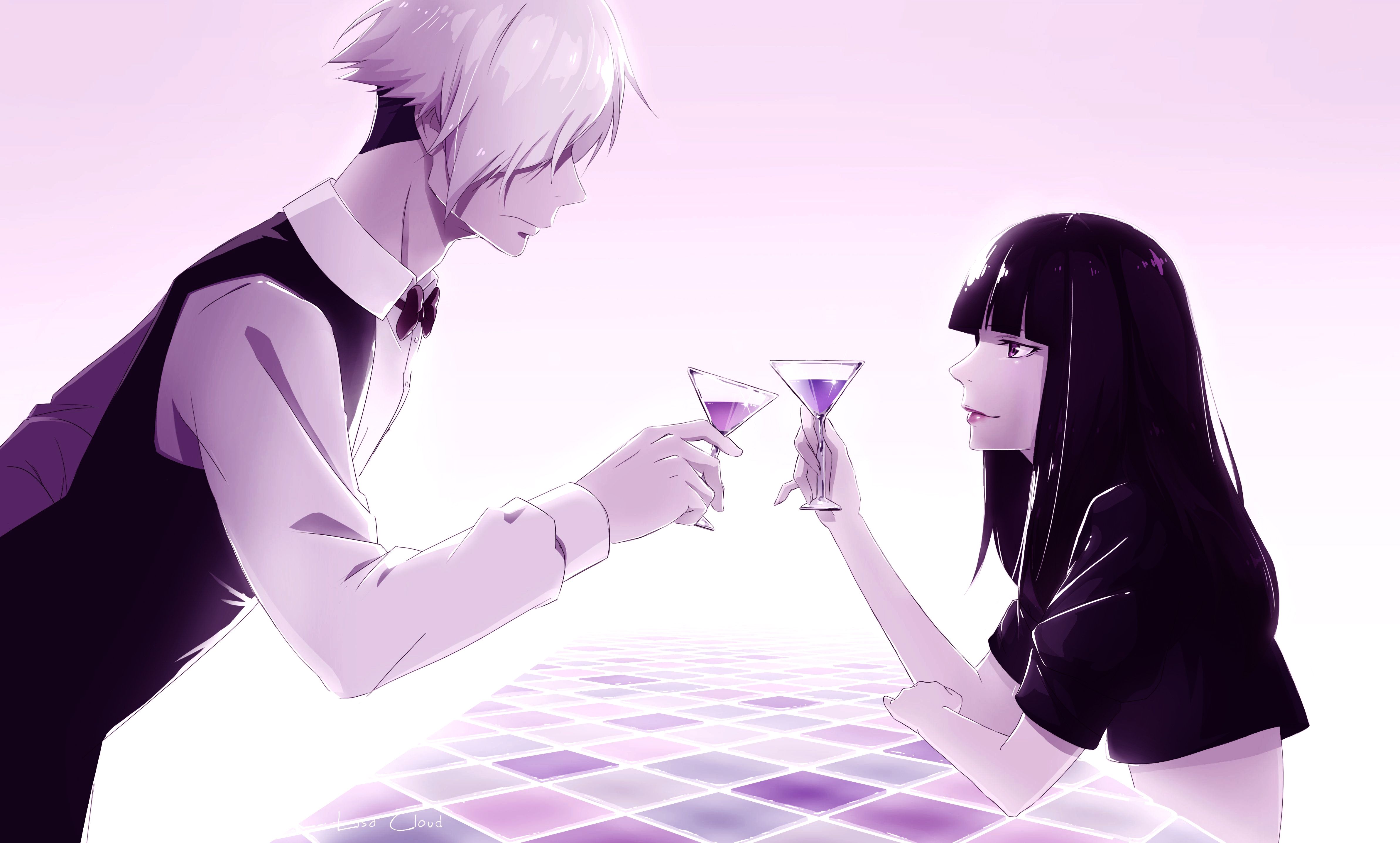 Wallpaper, Death Parade, Chiyuki, anime 4771x2874