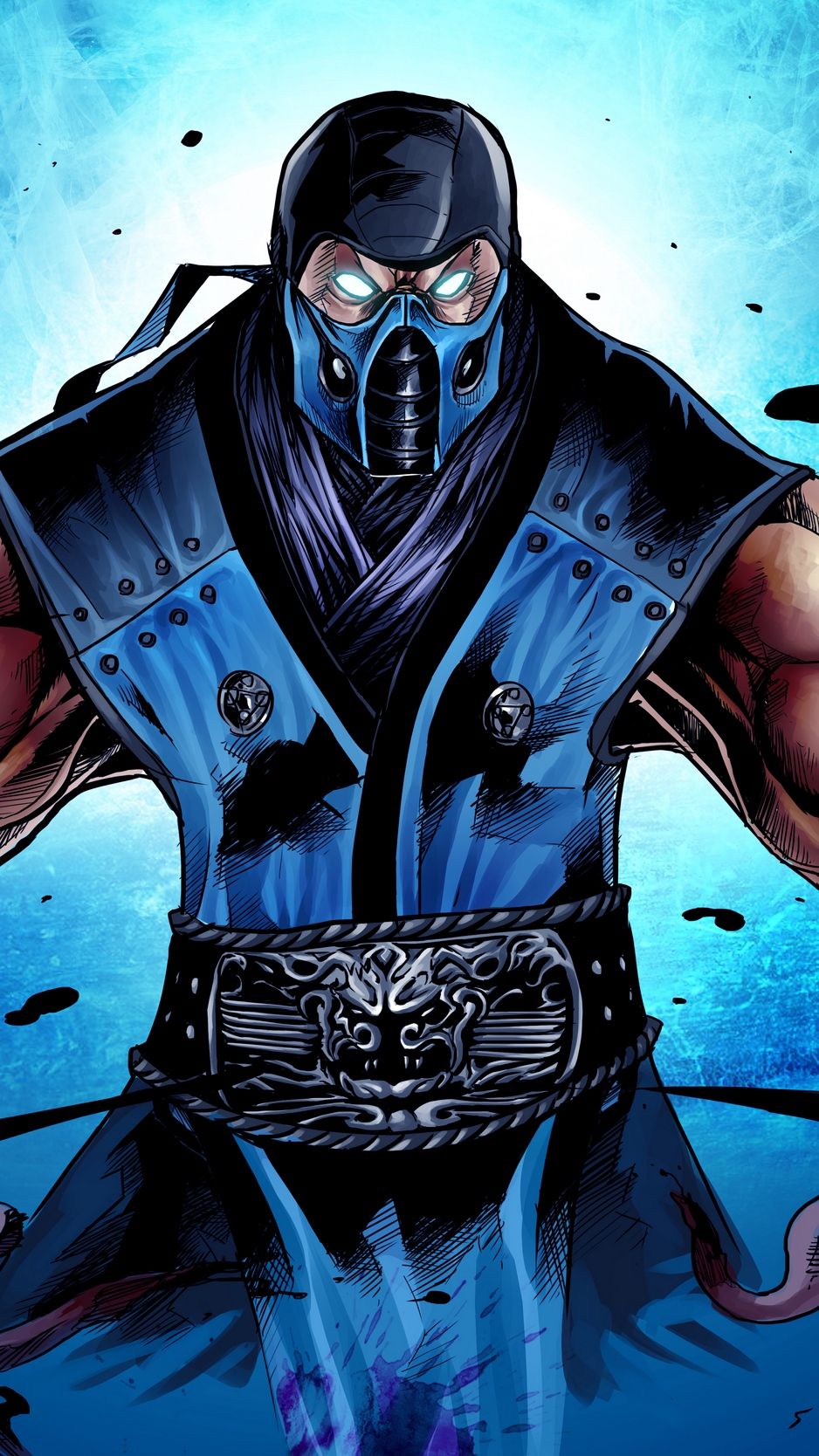 Wallpaper Mortal Kombat, Sub Zero, Ninja, Art Kombat Sub Zero Anime Wallpaper & Background Download