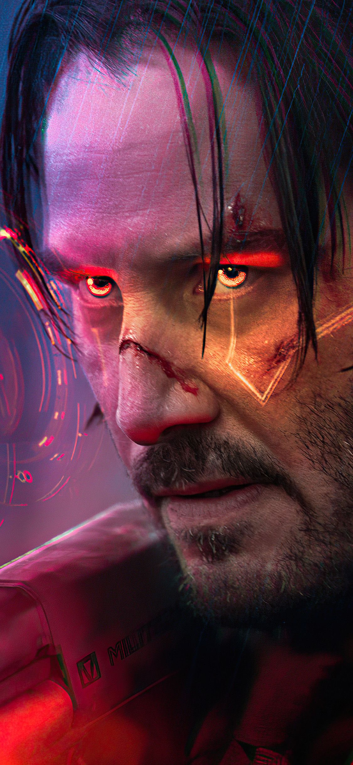 iPhone X wallpaper. art film anime john wick man