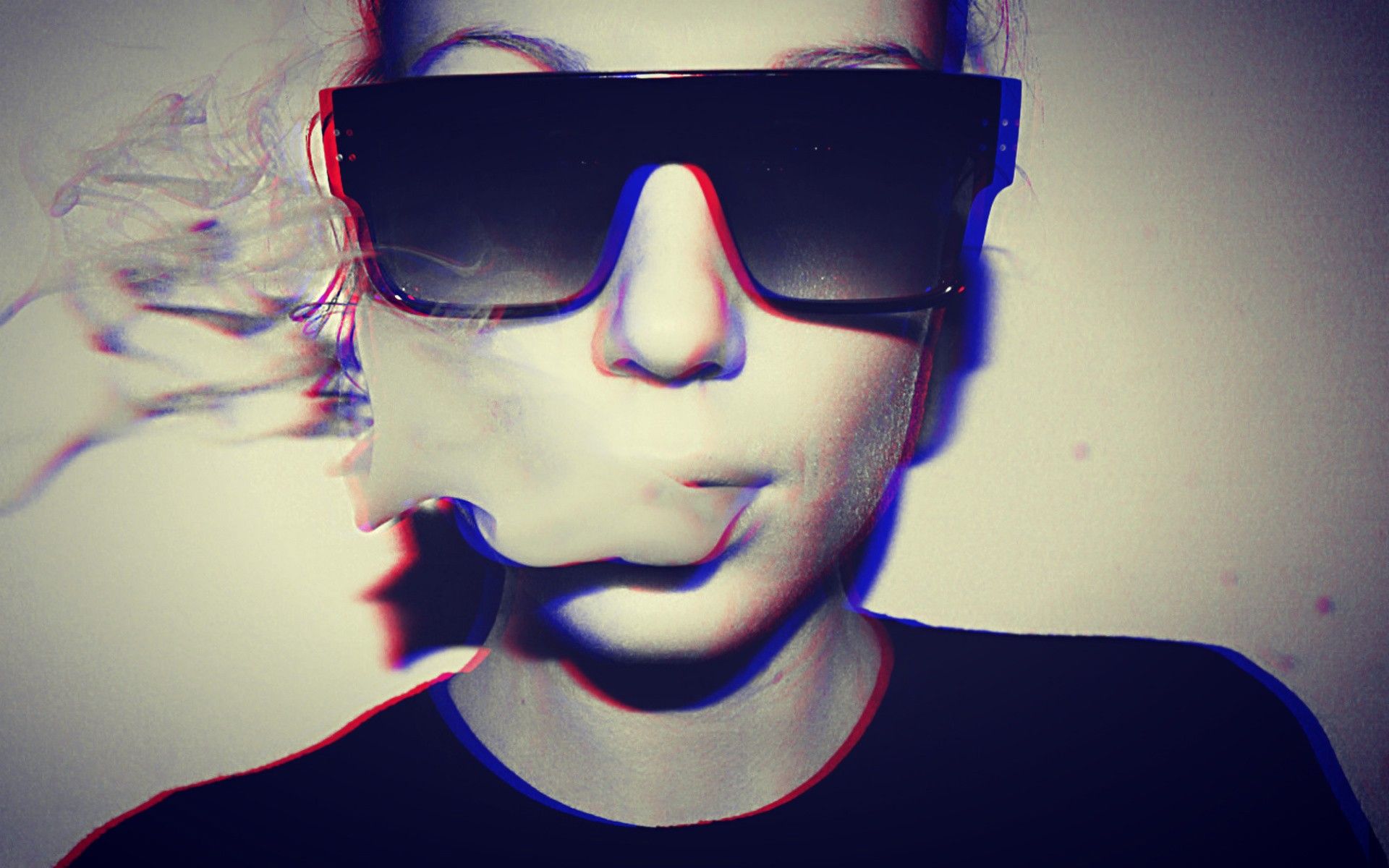 Girl Smoke Weed Wallpaper 3D