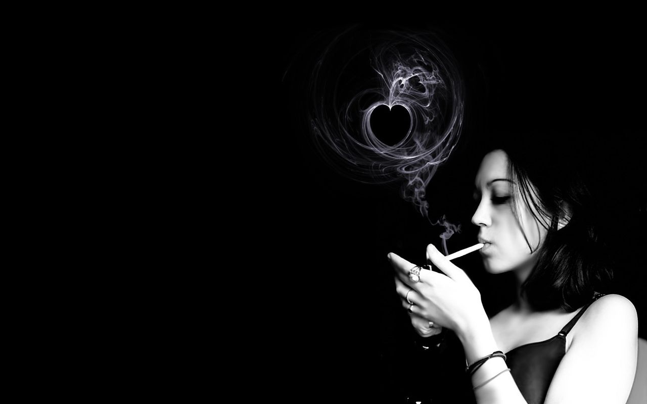 Dope Girl Smoking Wallpaper