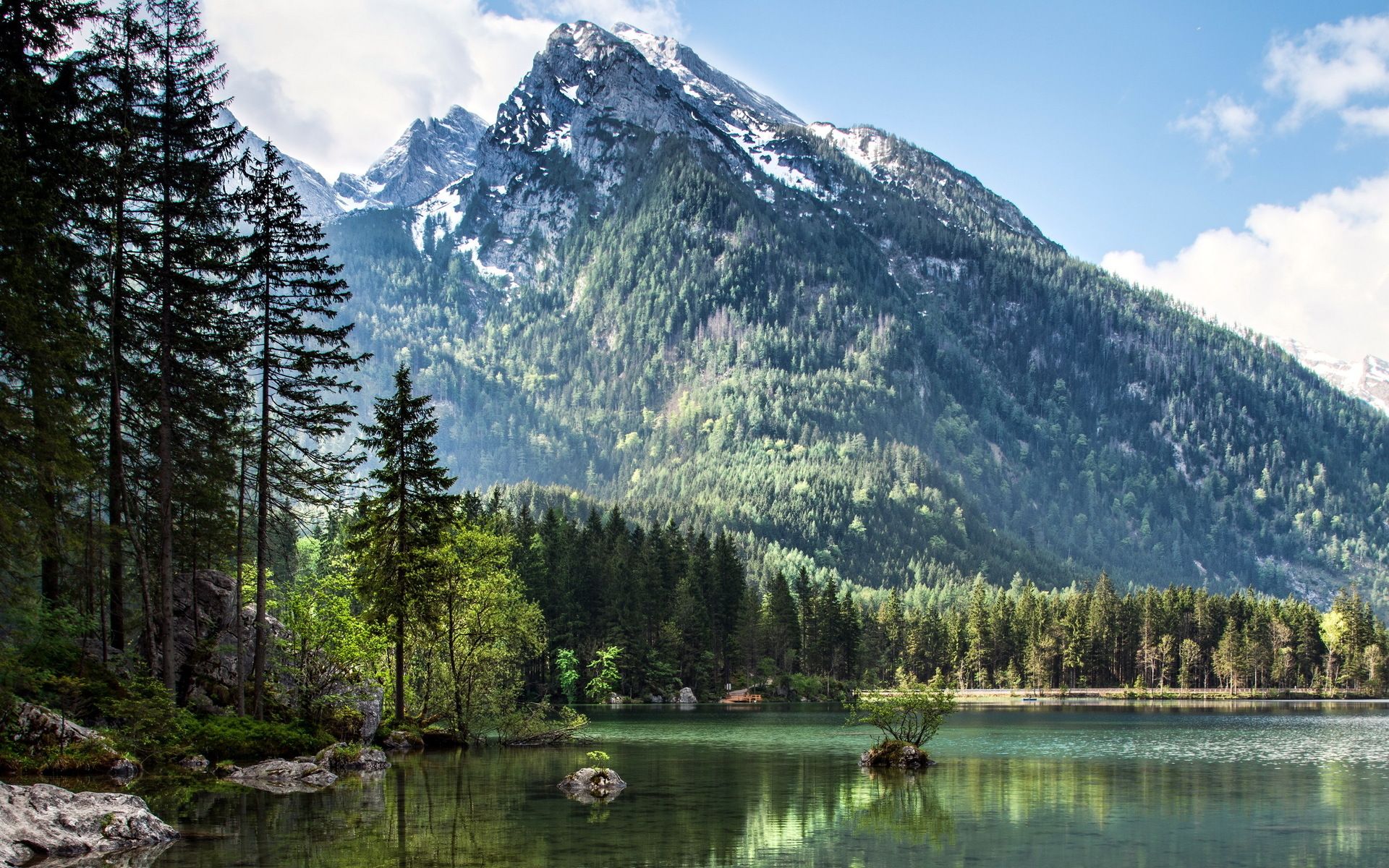 Lake Hintersee and Hochkalter Mtn