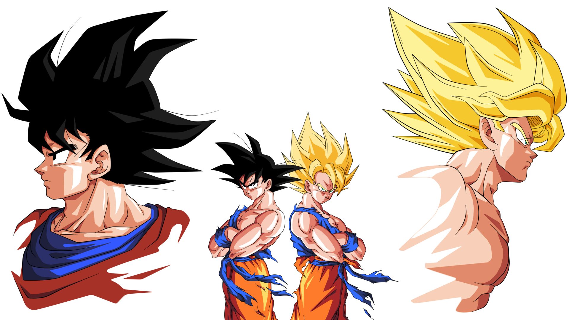 Goku And Super Saiyan Goku